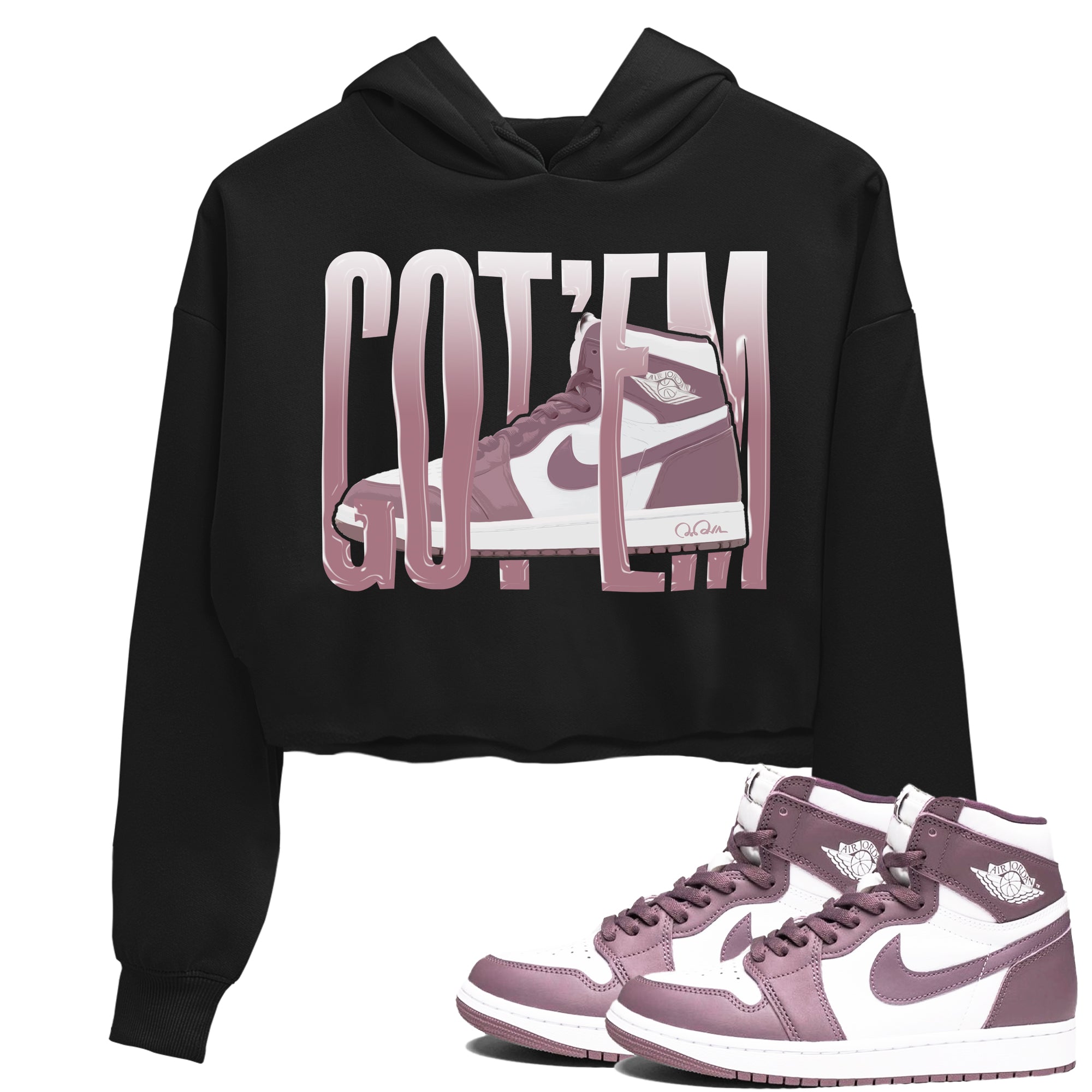 Wiggling Gotem snkmatch Women's Top - Air Jordan 1 Mauve