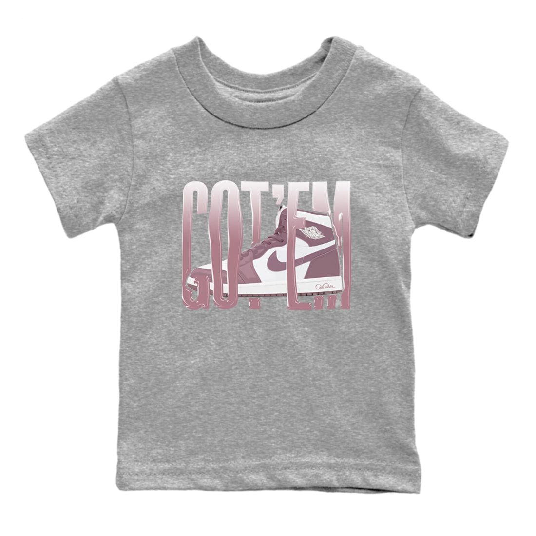 Wiggling Gotem snkmatch Tee Kids - Air Jordan 1 Mauve
