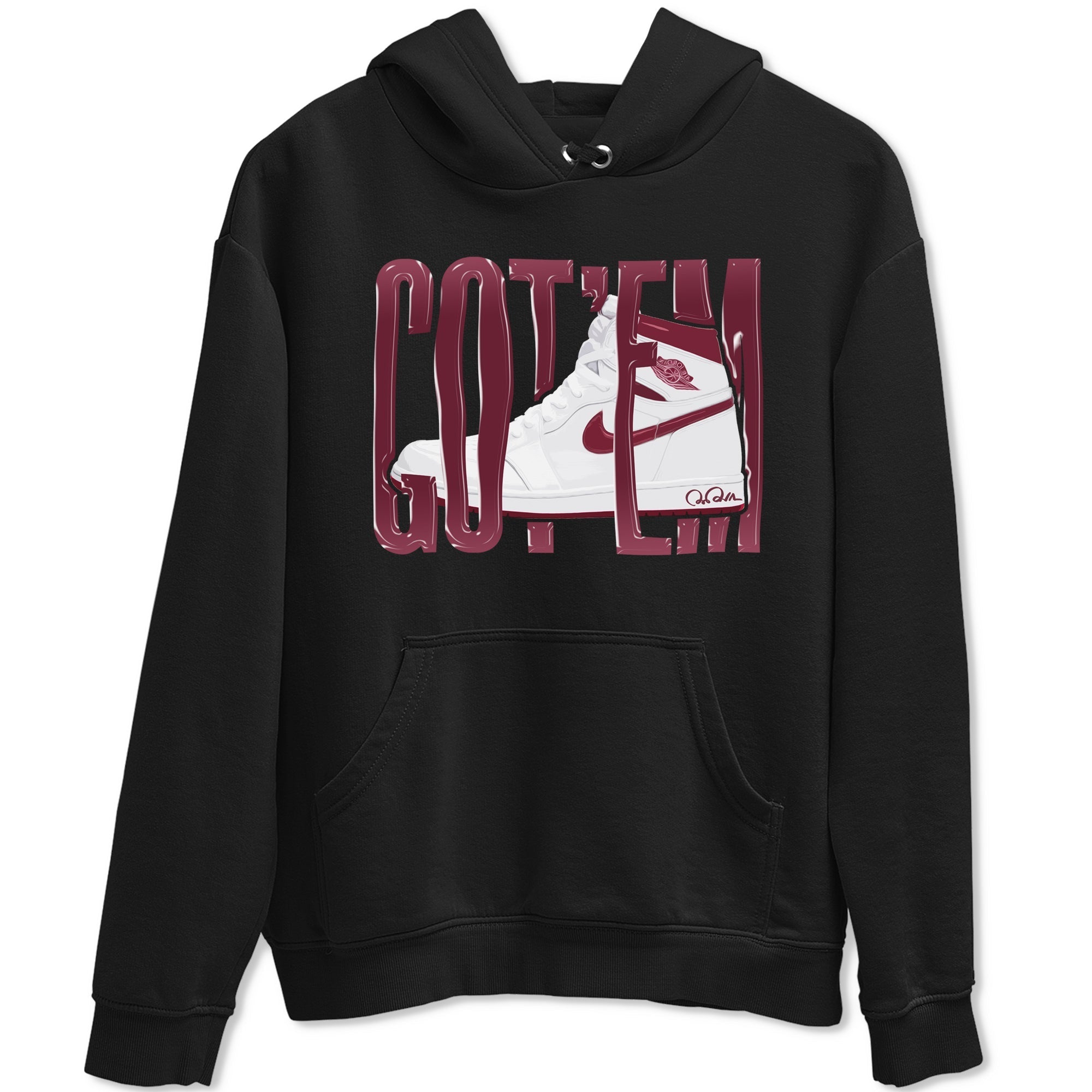 Wiggling Gotem snkmatch Tee - Air Jordan 1 Metallic Burgundy