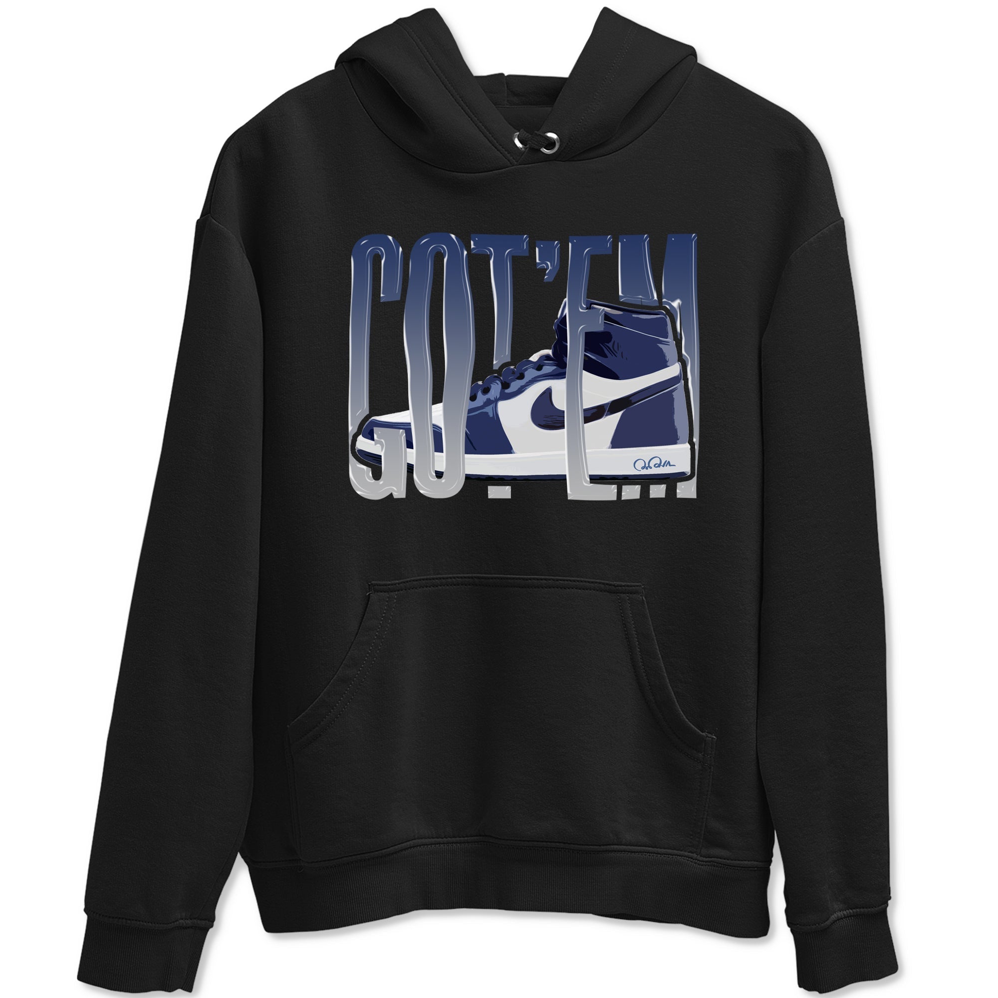 Wiggling Gotem snkmatch Tees - Air Jordan 1 Midnight Navy