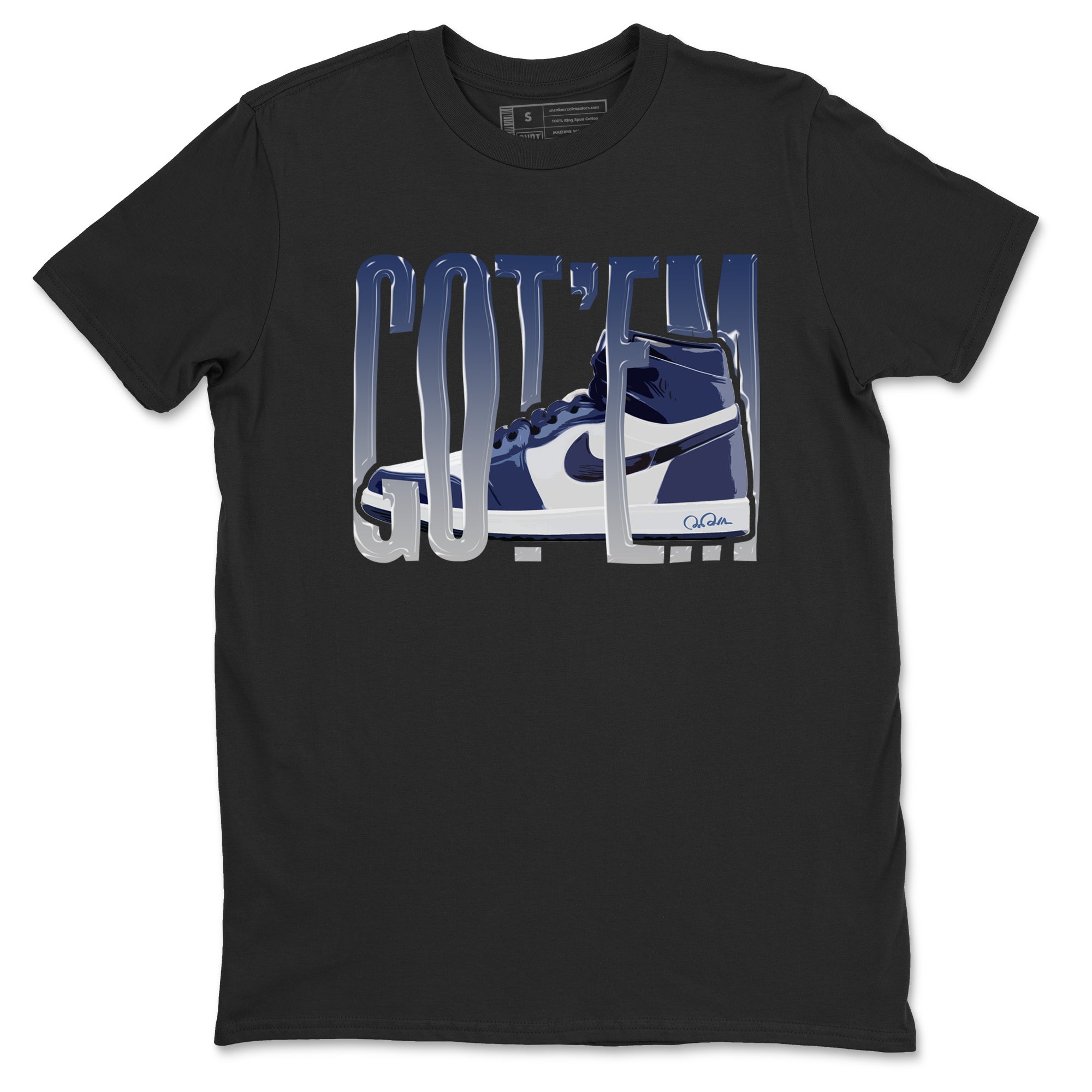 Wiggling Gotem snkmatch Tees - Air Jordan 1 Midnight Navy