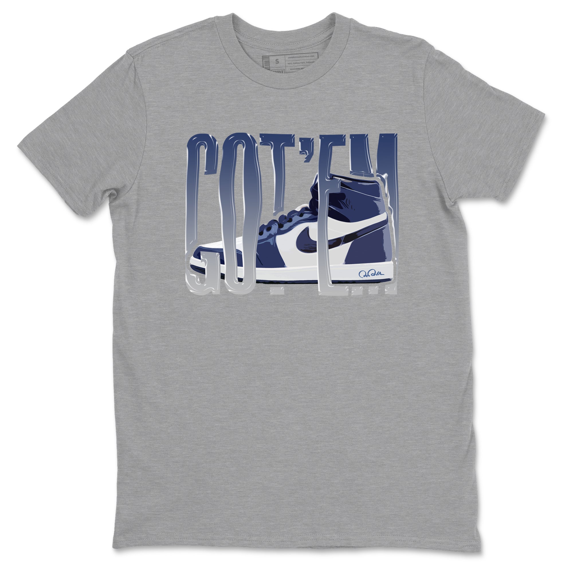 Wiggling Gotem snkmatch Tees - Air Jordan 1 Midnight Navy