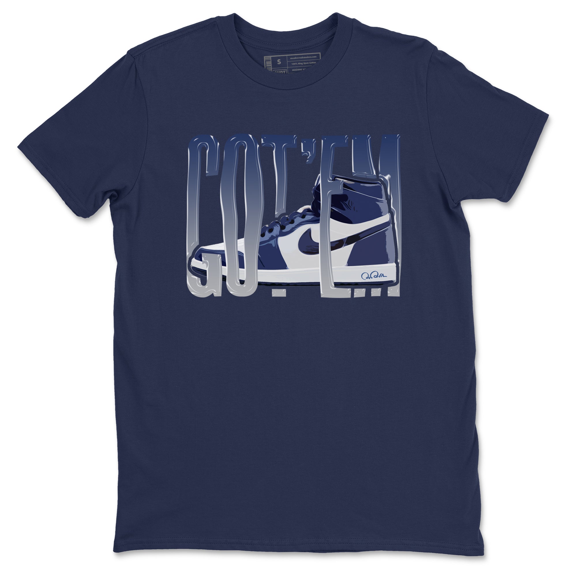Wiggling Gotem snkmatch Tees - Air Jordan 1 Midnight Navy