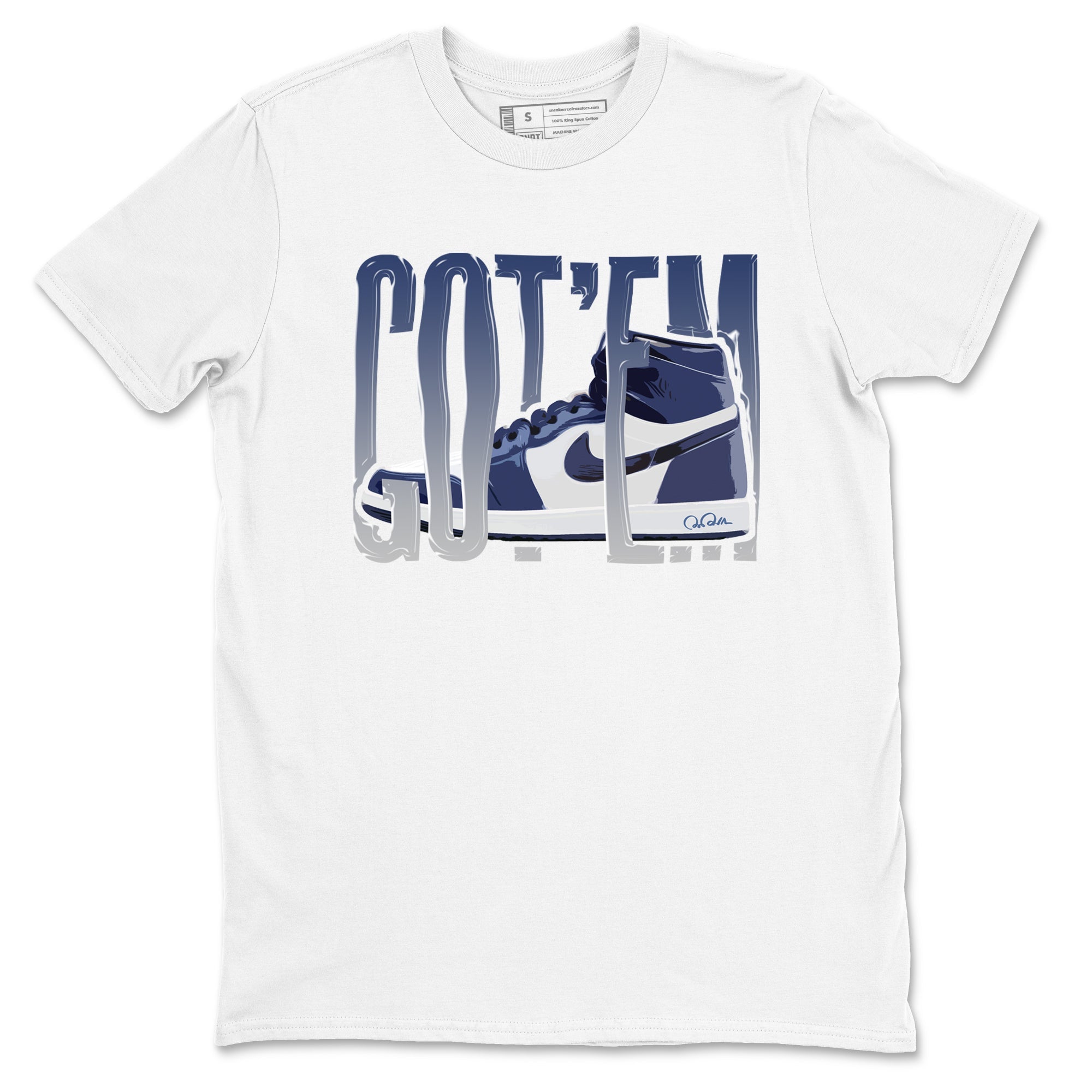 Wiggling Gotem snkmatch Tees - Air Jordan 1 Midnight Navy