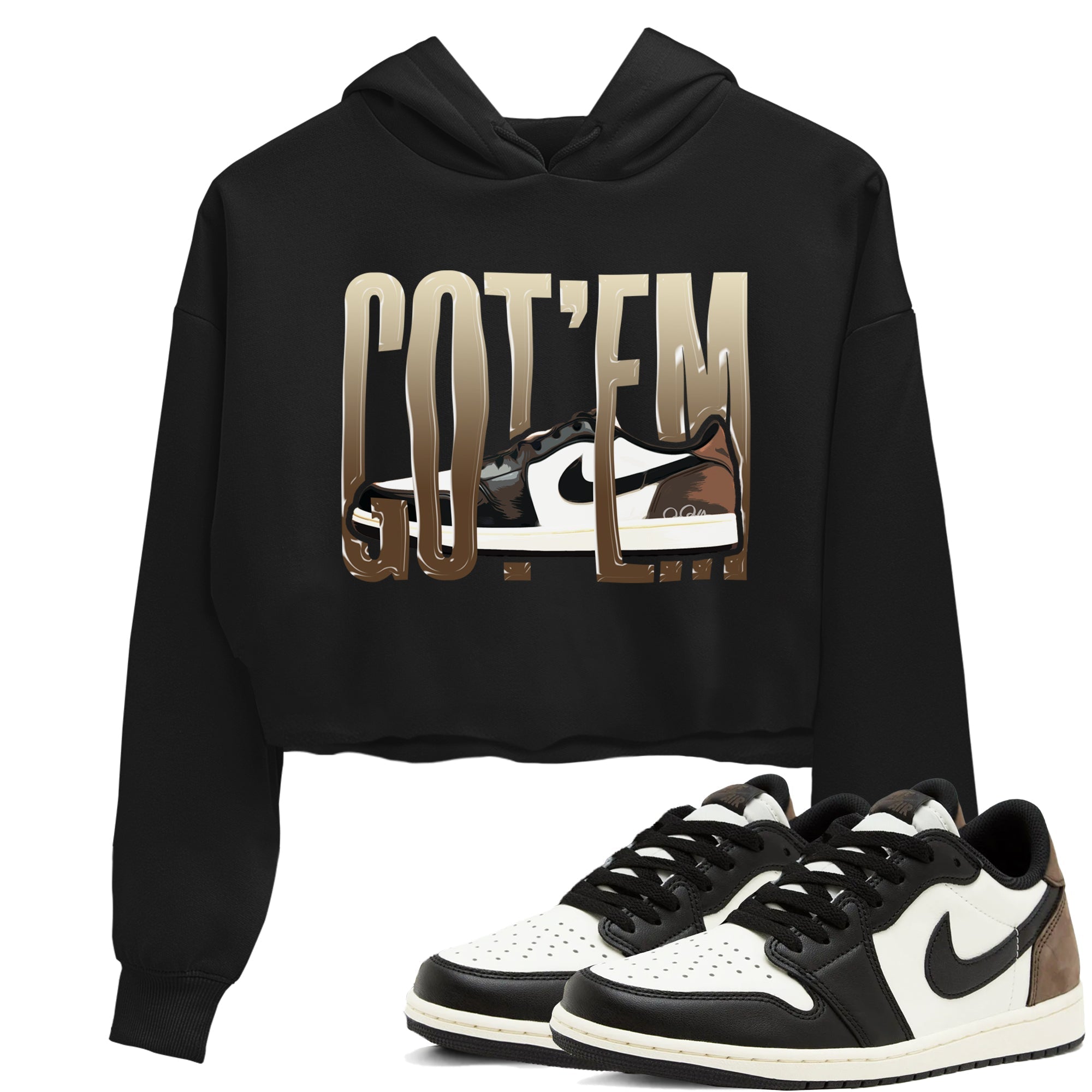 Wiggling Gotem snkmatch Women's Top - Air Jordan 1 Mocha