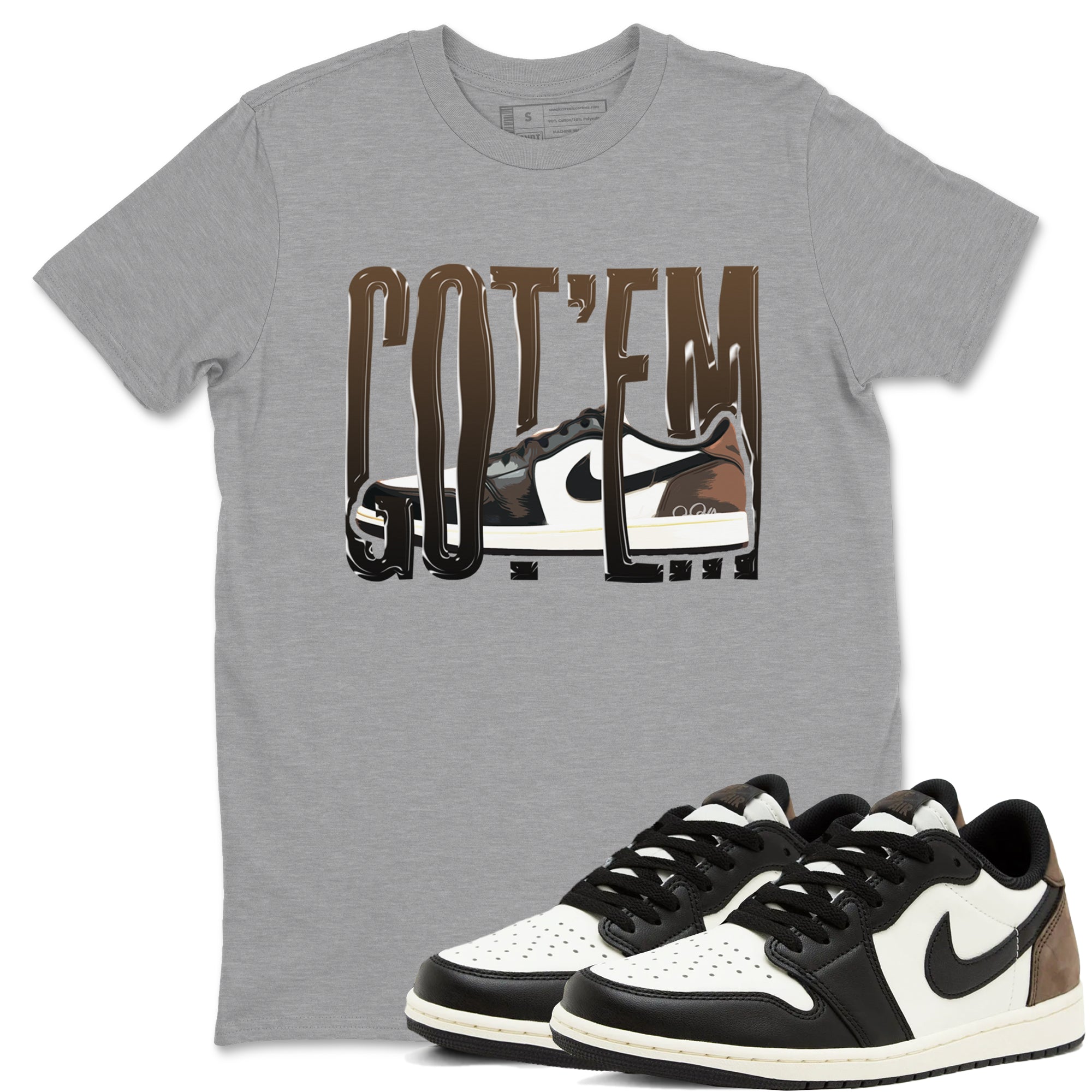 Wiggling Gotem snkmatch Tees - Air Jordan 1 Mocha