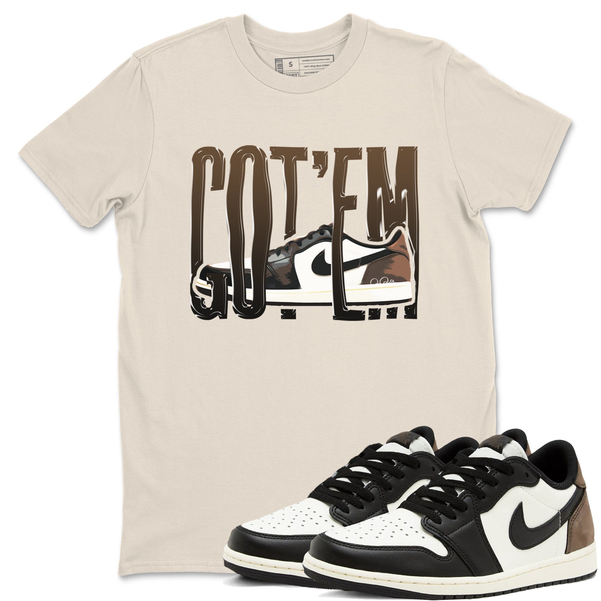Wiggling Gotem snkmatch Tees - Air Jordan 1 Mocha