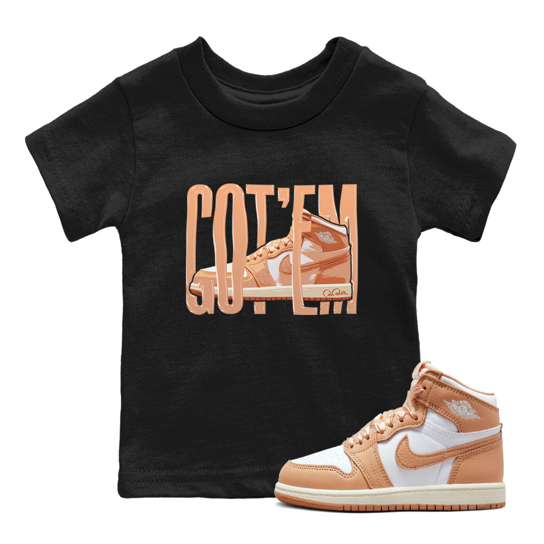 Wiggling Gotem snkmatch Tee Kids - Air Jordan 1 Praline