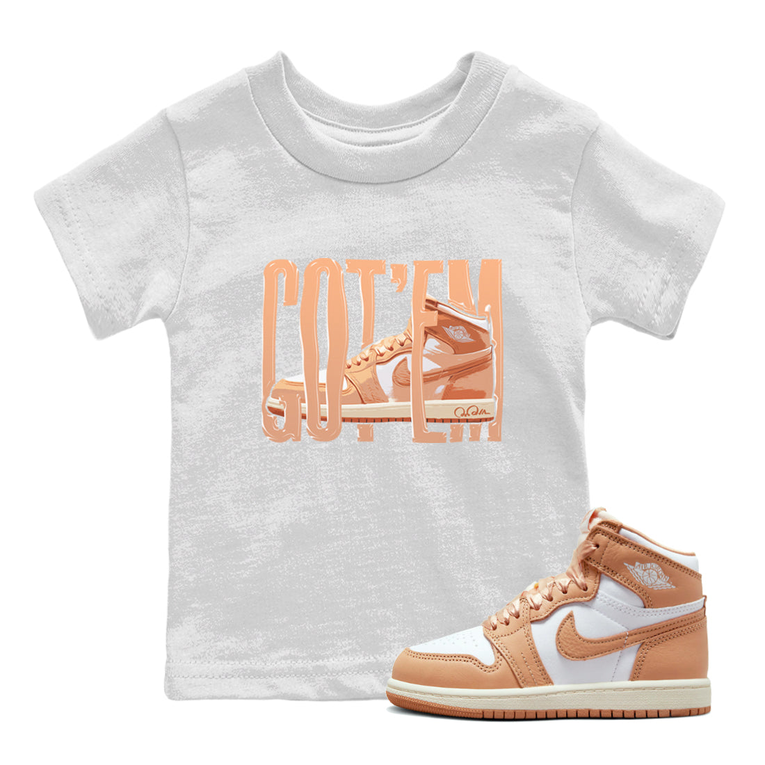 Wiggling Gotem snkmatch Tee Kids - Air Jordan 1 Praline