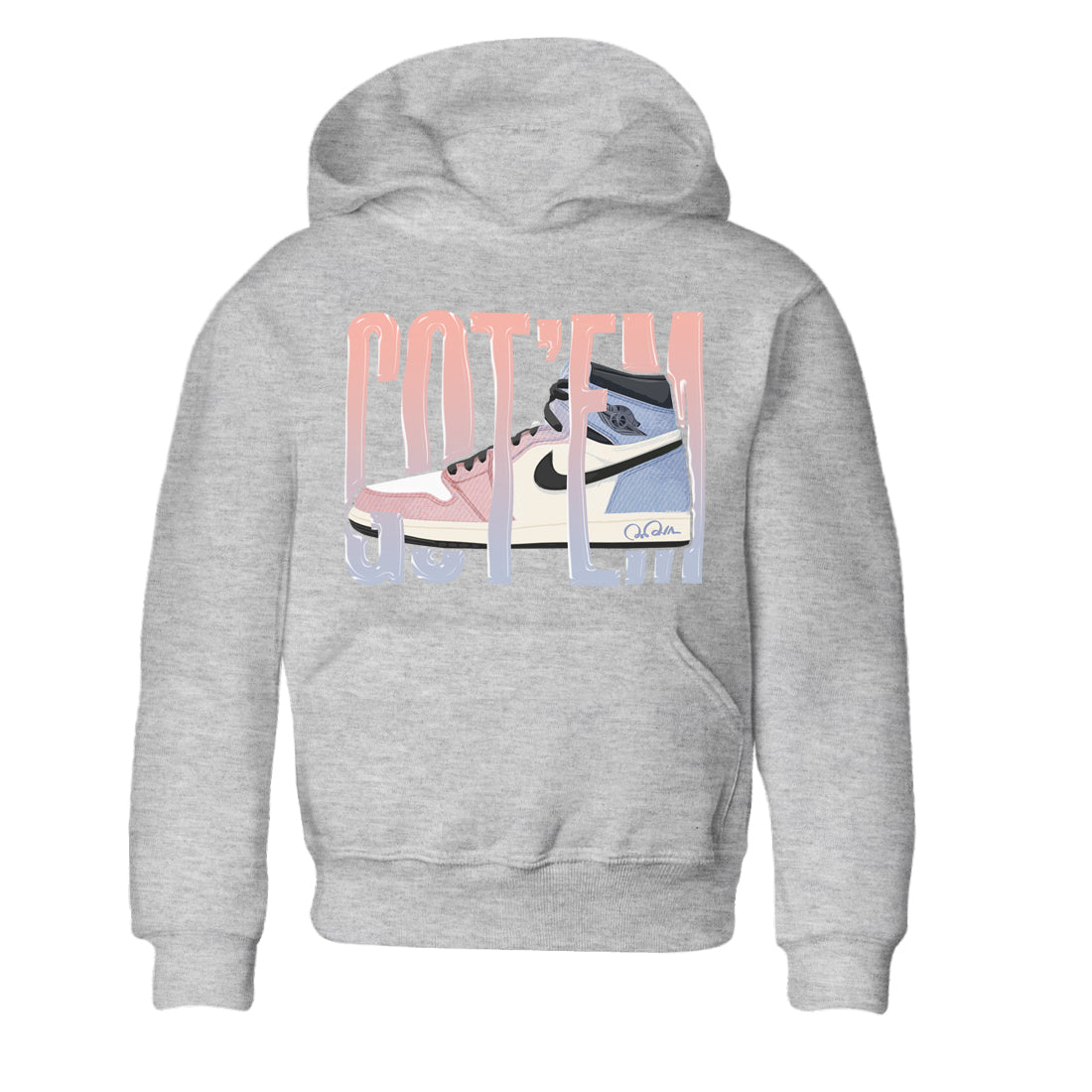 Wiggling Gotem Kids Tops - Air Jordan 1 Skyline