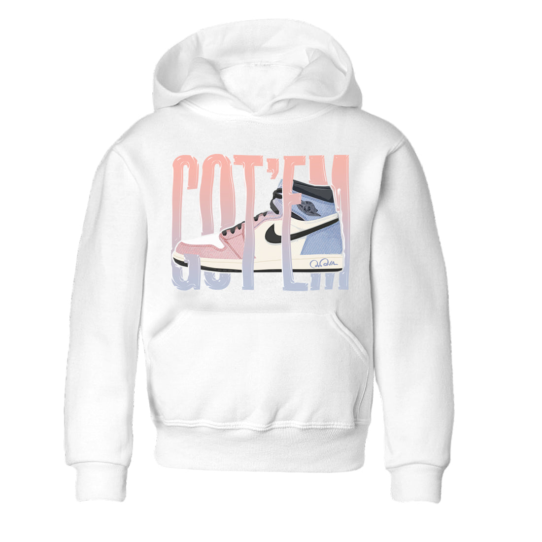 Wiggling Gotem Kids Tops - Air Jordan 1 Skyline