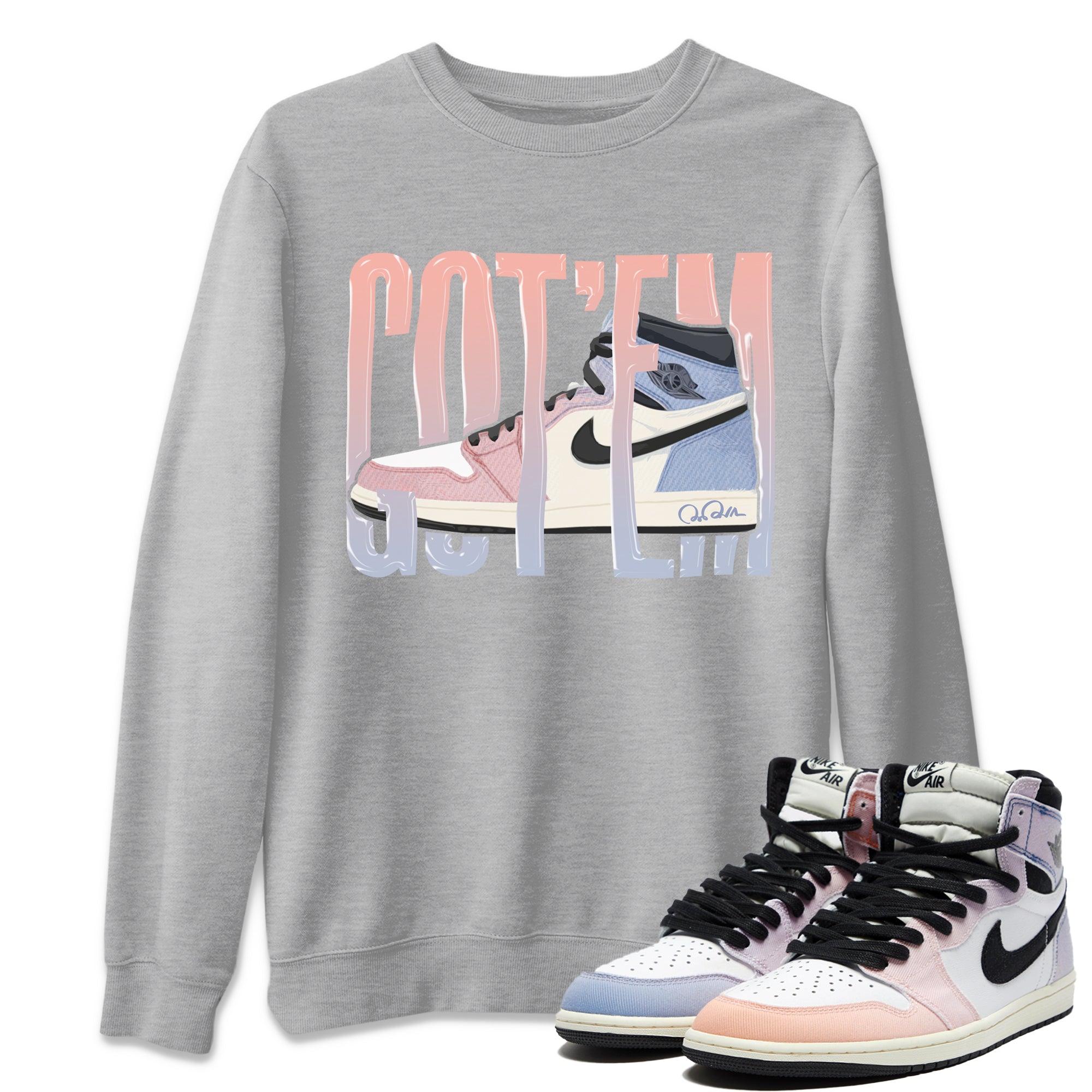 Wiggling Gotem Unisex Tops - Air Jordan 1 Skyline