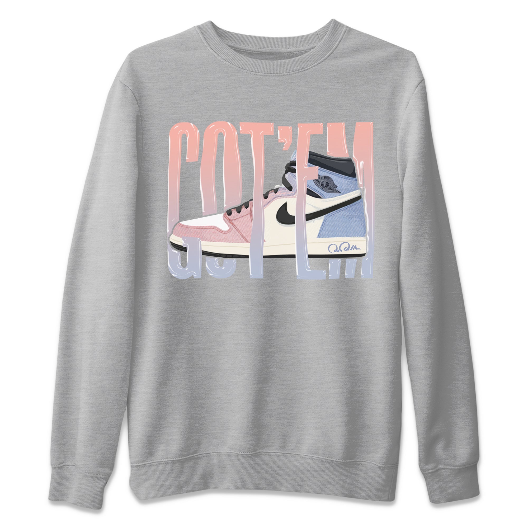 Wiggling Gotem Unisex Tops - Air Jordan 1 Skyline