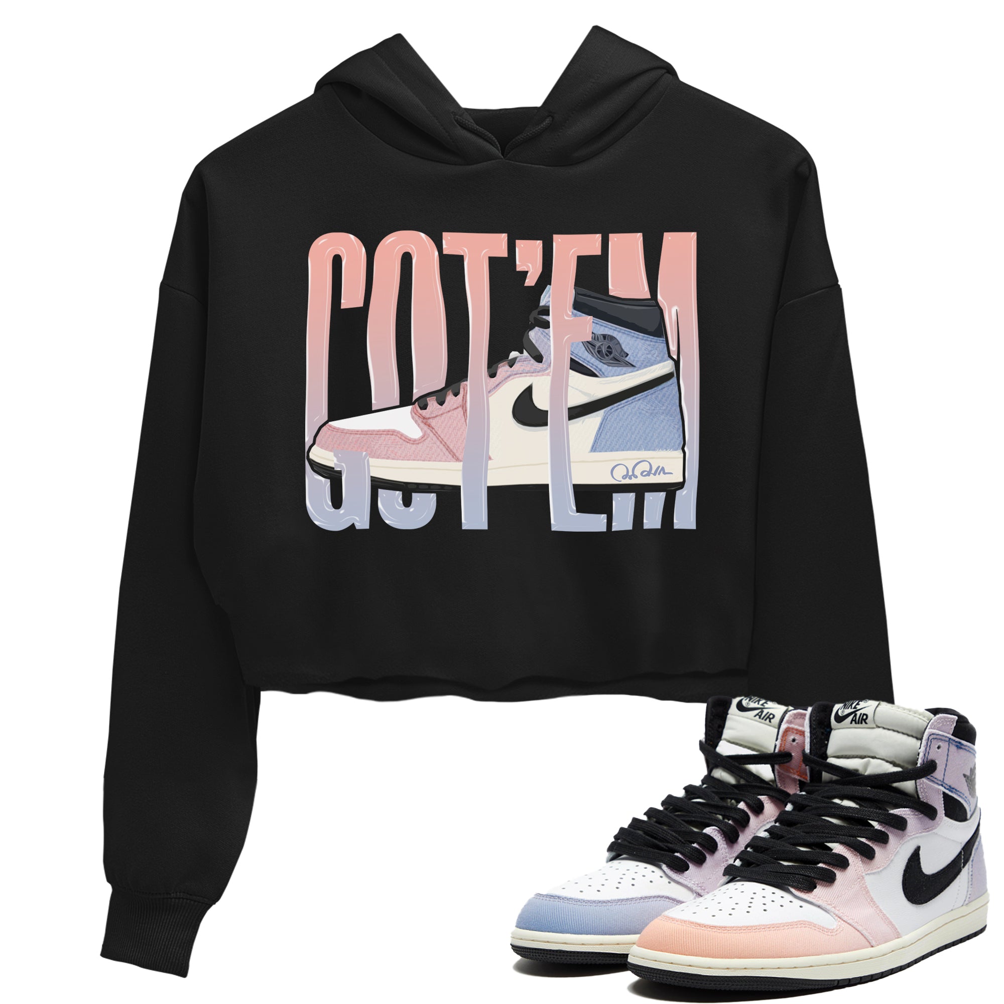 Wiggling Gotem Women's Tops - Air Jordan 1 Skyline