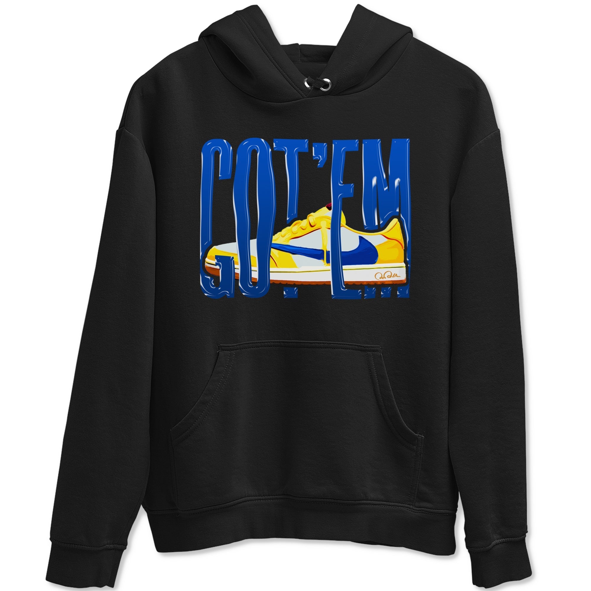 Wiggling Gotem snkmatch Tees - Air Jordan 1 Travis Scott Canary