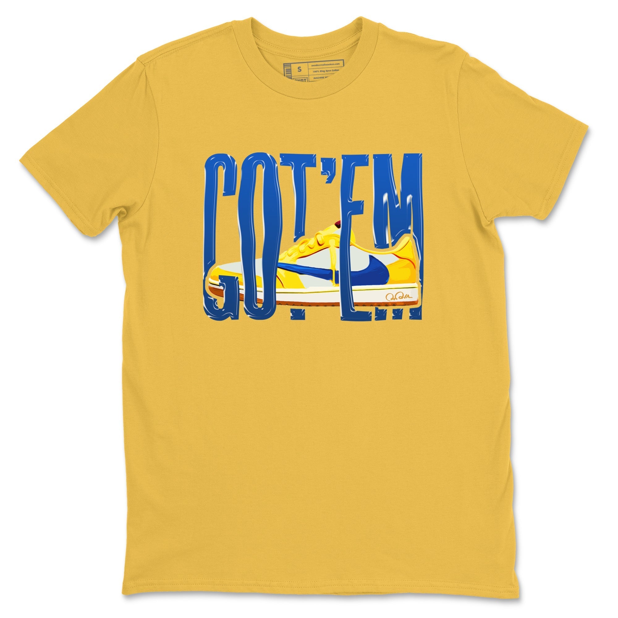 Wiggling Gotem snkmatch Tees - Air Jordan 1 Travis Scott Canary