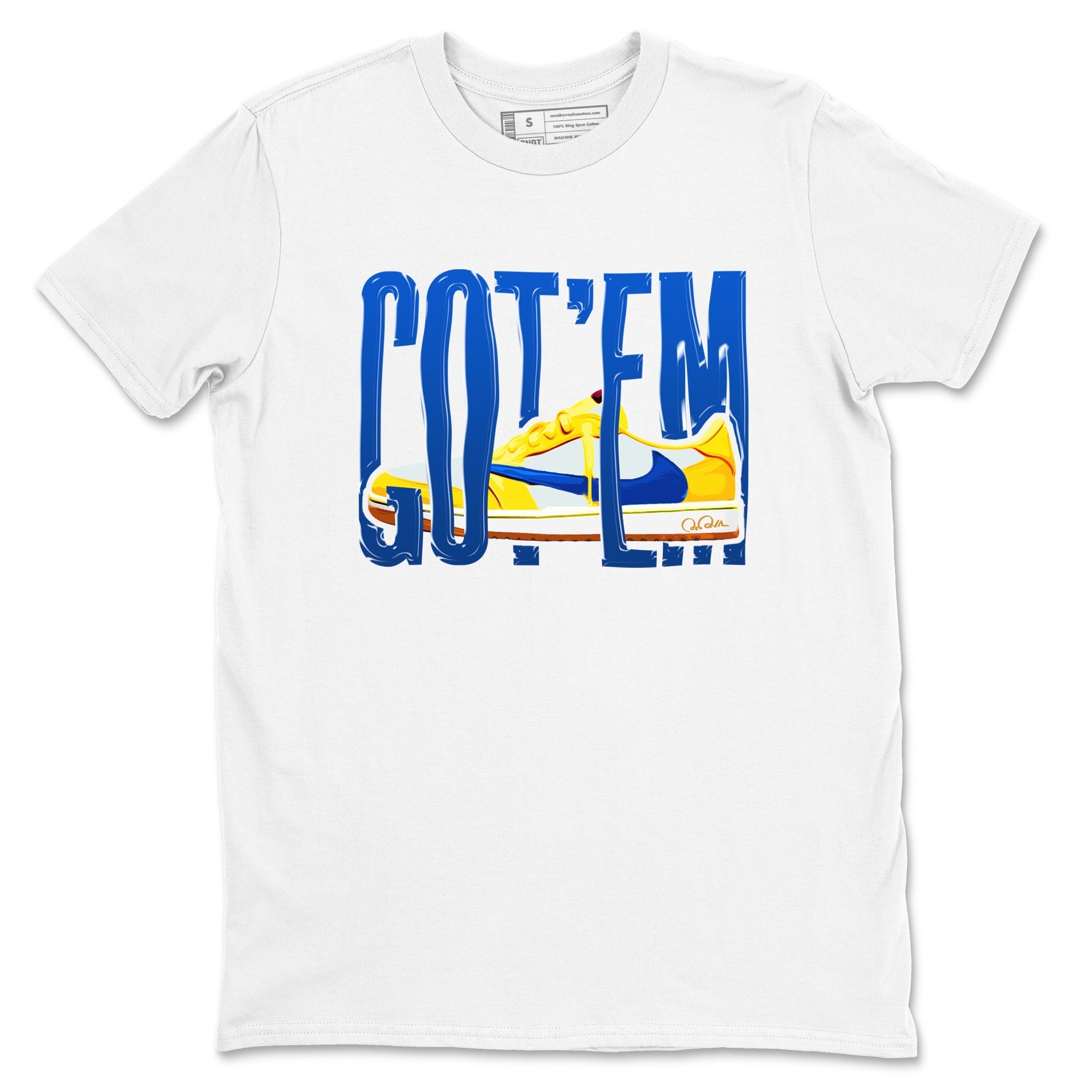 Wiggling Gotem snkmatch Tees - Air Jordan 1 Travis Scott Canary