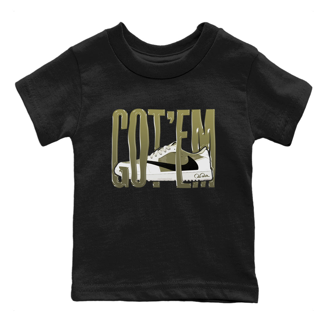 Wiggling Gotem snkmatch Tee Kids - Air Jordan 1 Travis Scott Golf