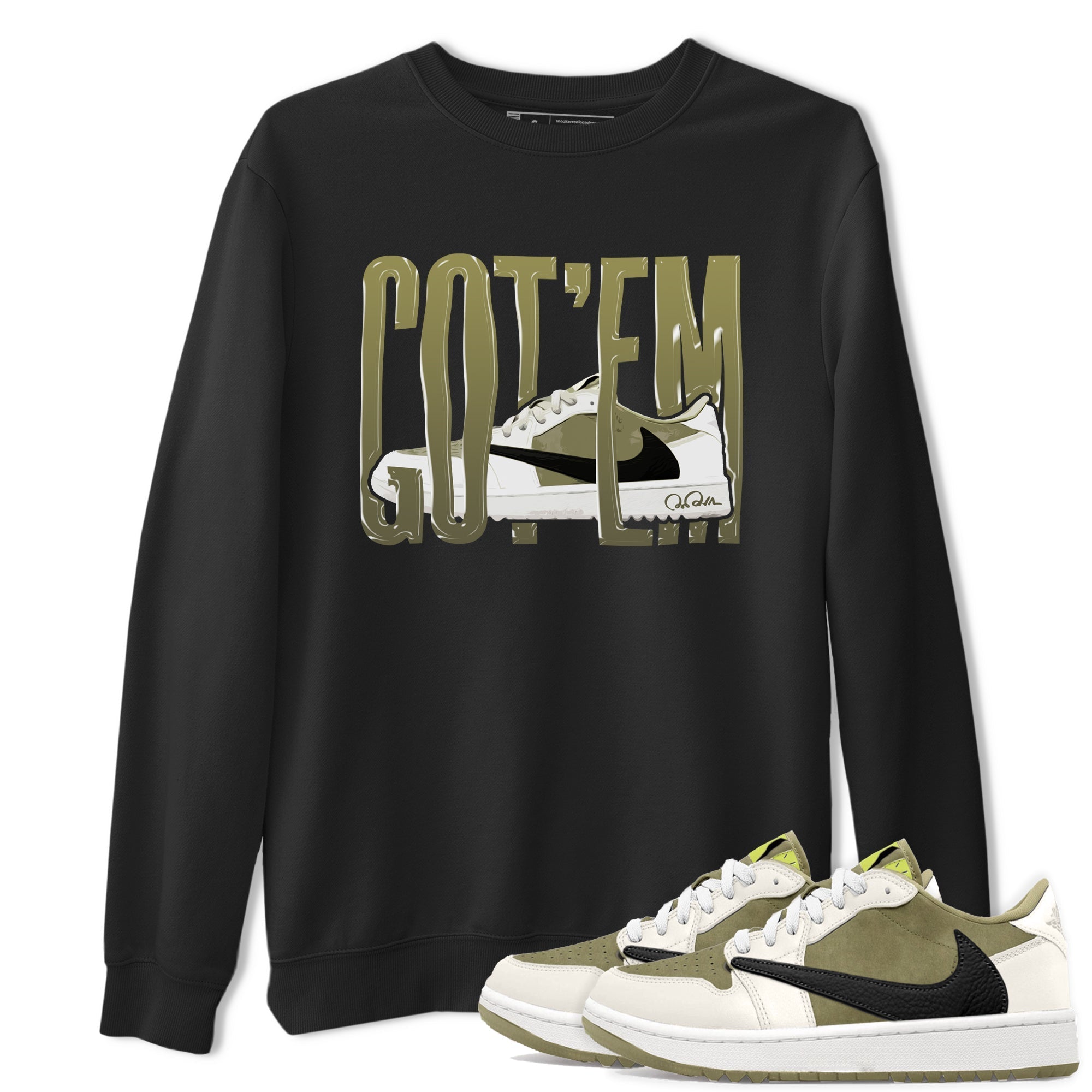 Wiggling Gotem snkmatch Tee - Air Jordan 1 Travis Scott Golf
