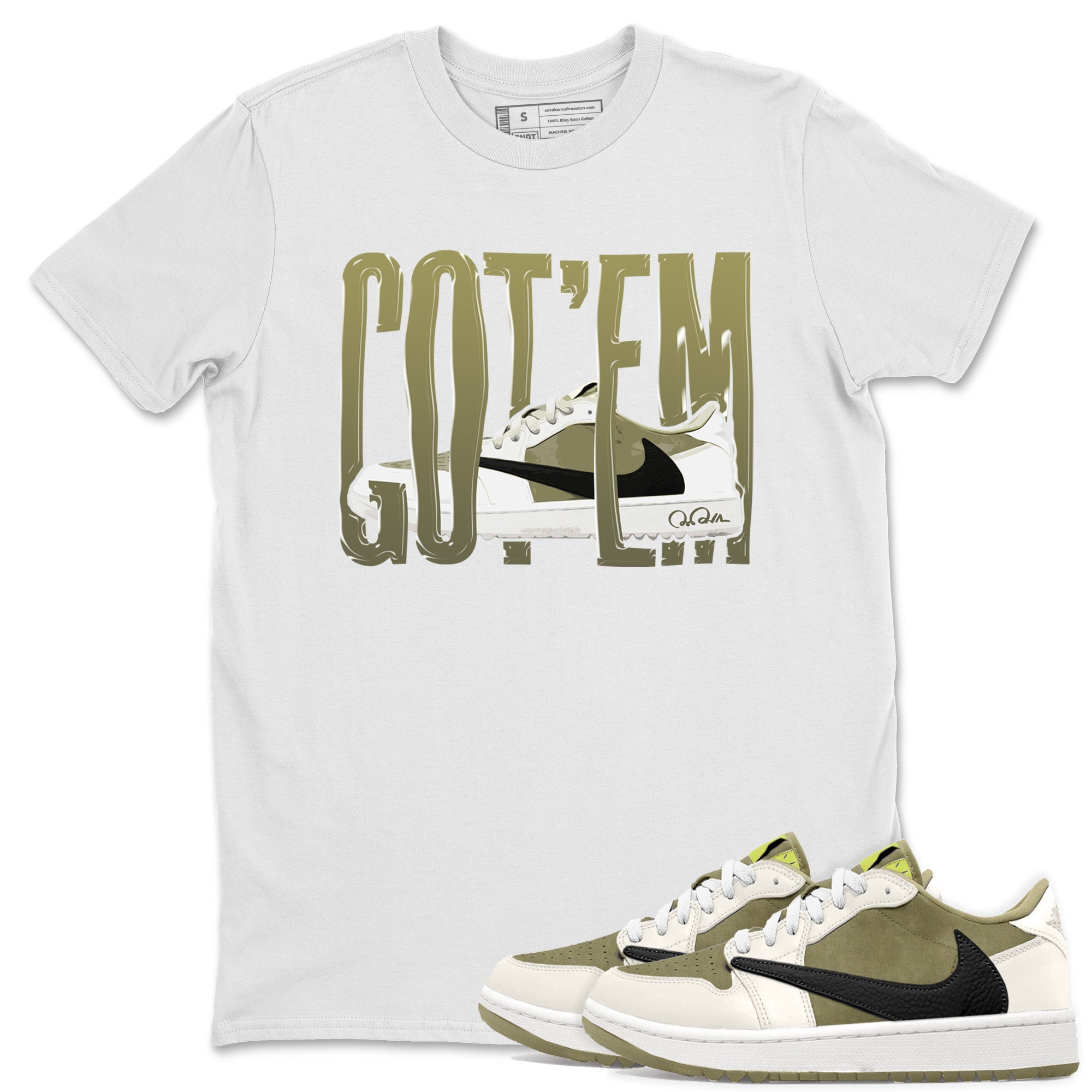 Wiggling Gotem snkmatch Tee - Air Jordan 1 Travis Scott Golf