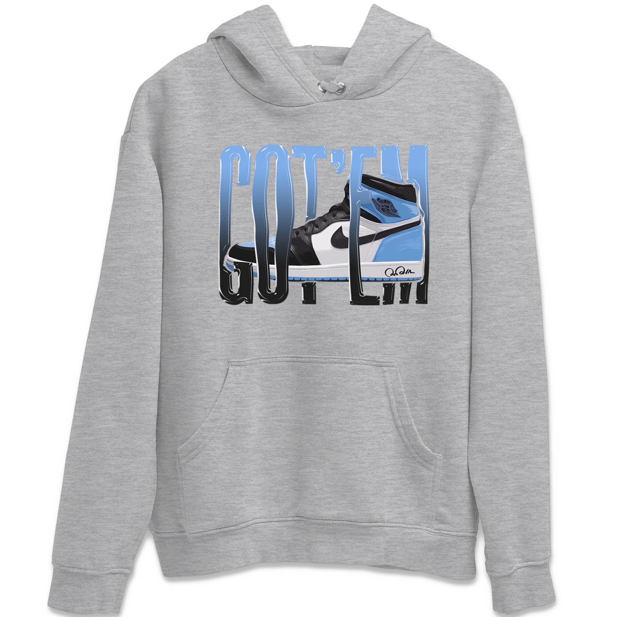 Wiggling Gotem Unisex Tops - Air Jordan 1 UNC Toe
