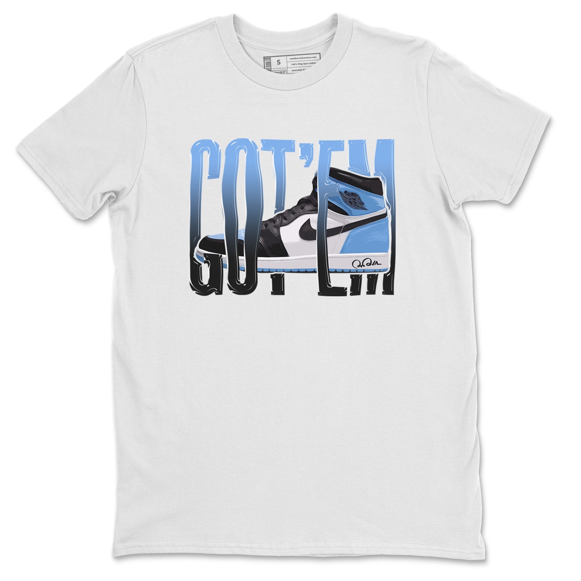 Wiggling Gotem Unisex Tops - Air Jordan 1 UNC Toe