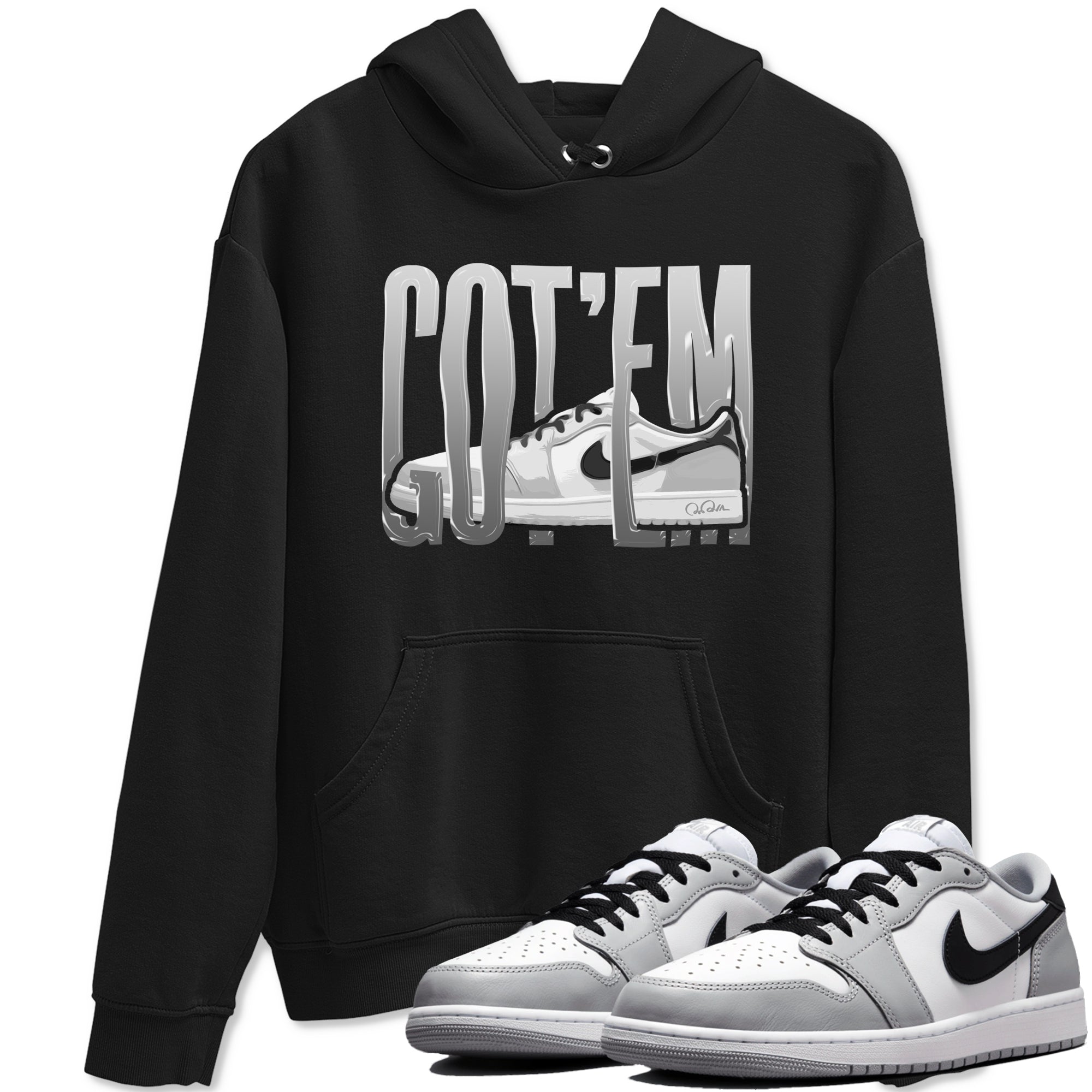Wiggling Gotem snkmatch Tees - Air Jordan 1 Wolf Grey