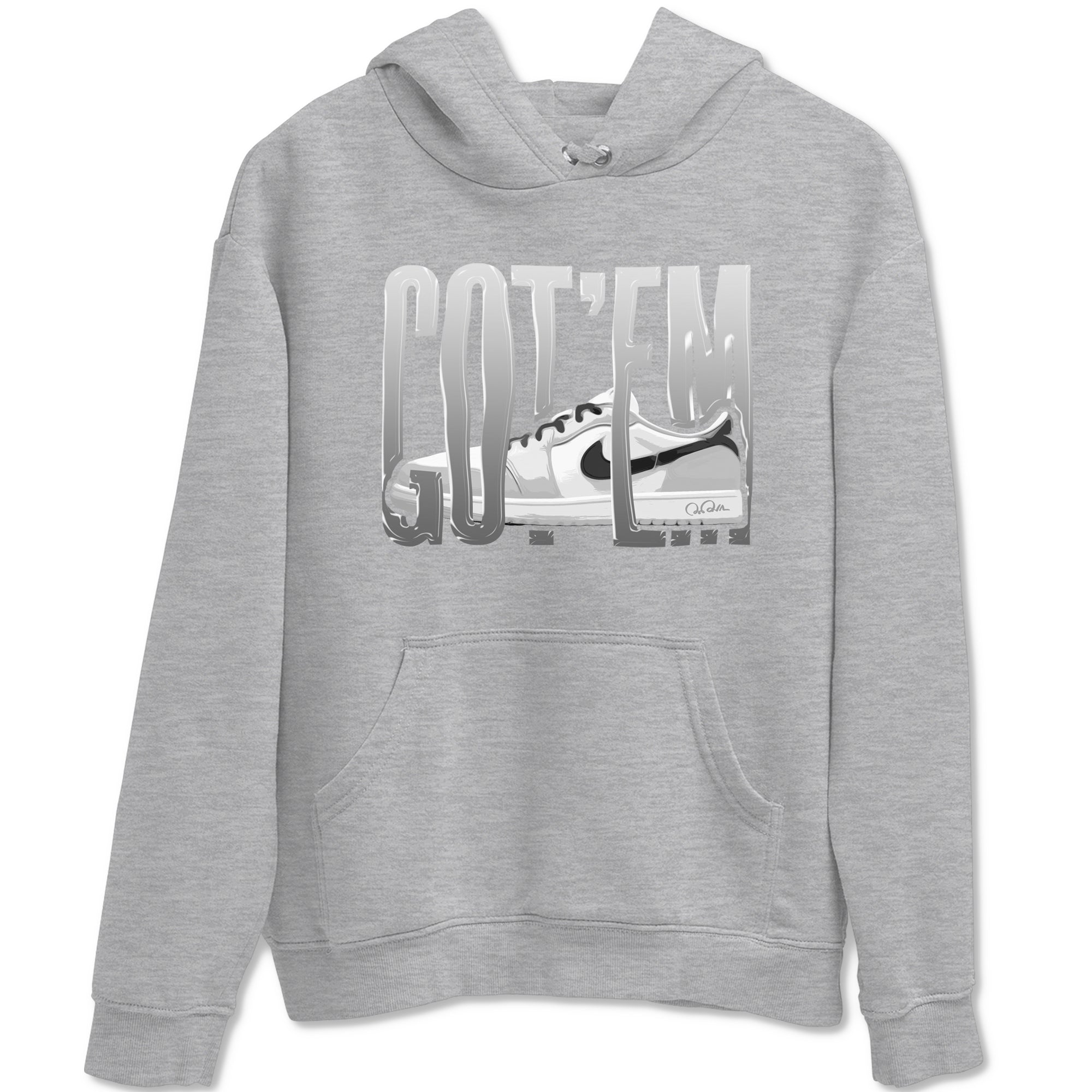Wiggling Gotem snkmatch Tees - Air Jordan 1 Wolf Grey