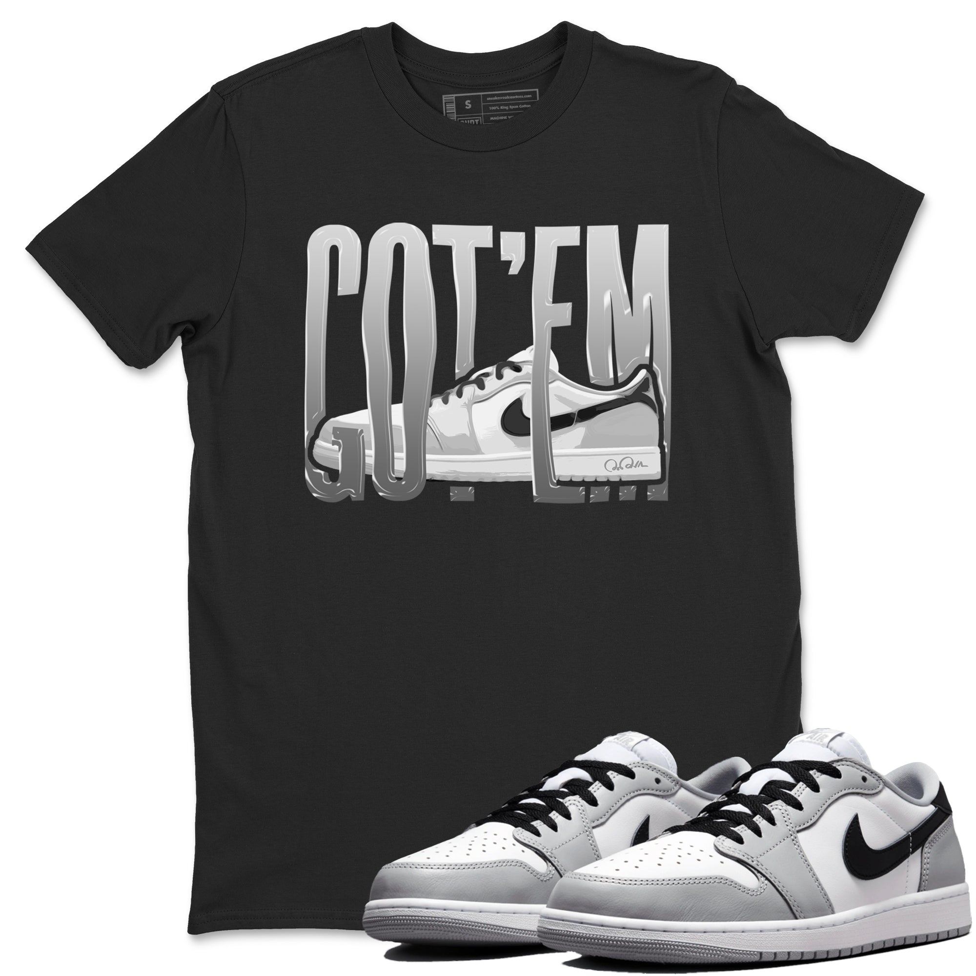 Wiggling Gotem snkmatch Tees - Air Jordan 1 Wolf Grey