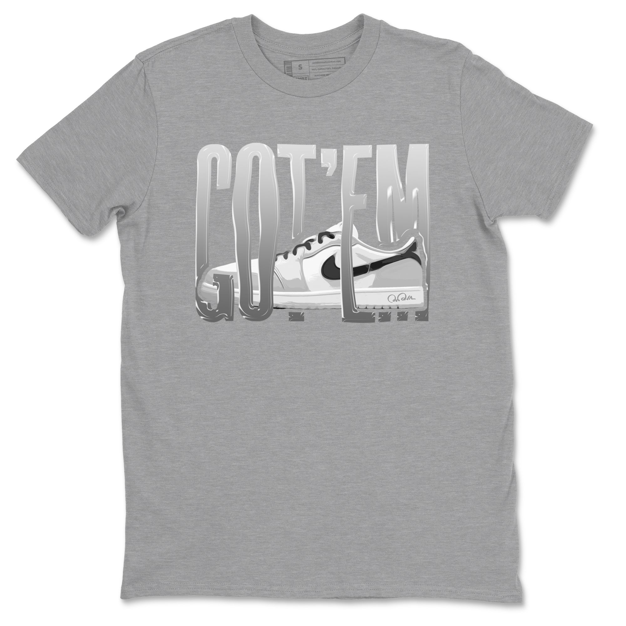 Wiggling Gotem snkmatch Tees - Air Jordan 1 Wolf Grey
