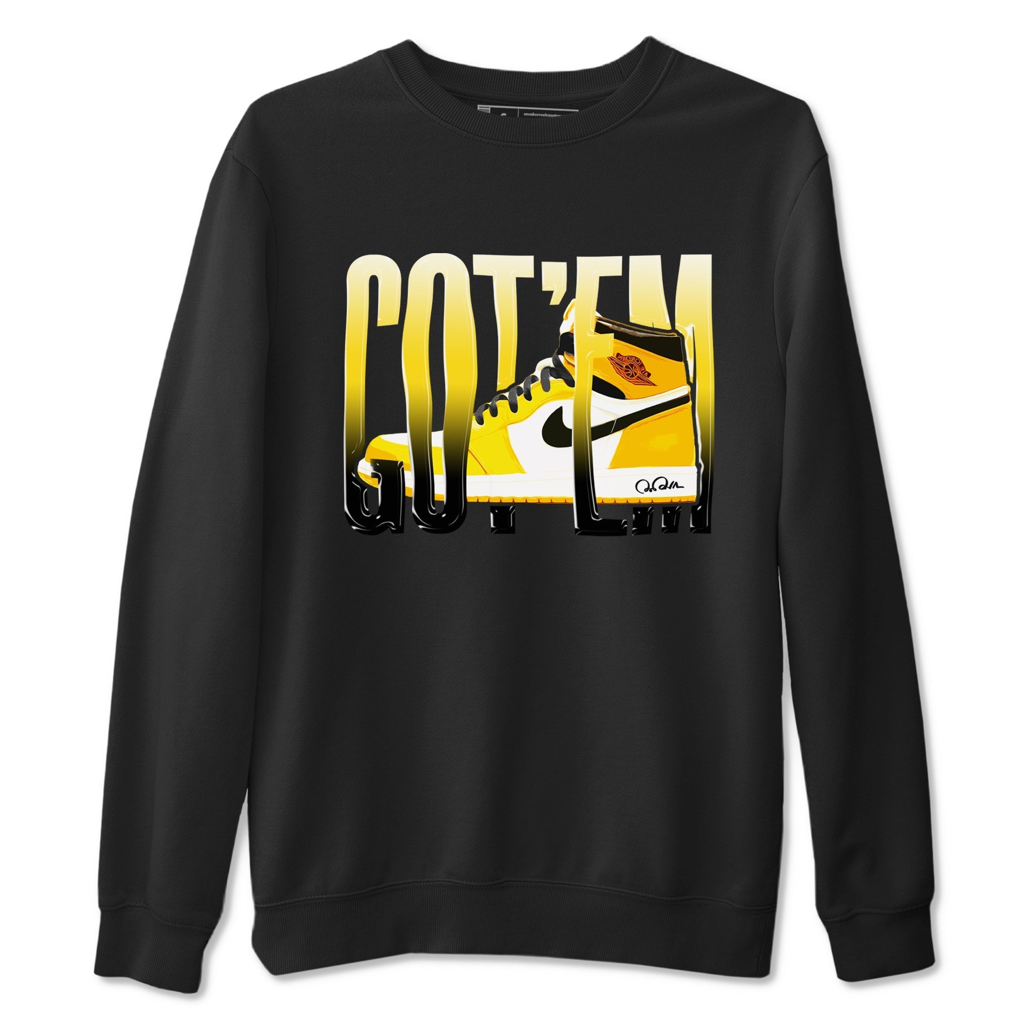 Wiggling Gotem snkmatch Tees - Air Jordan 1 Yellow Ochre