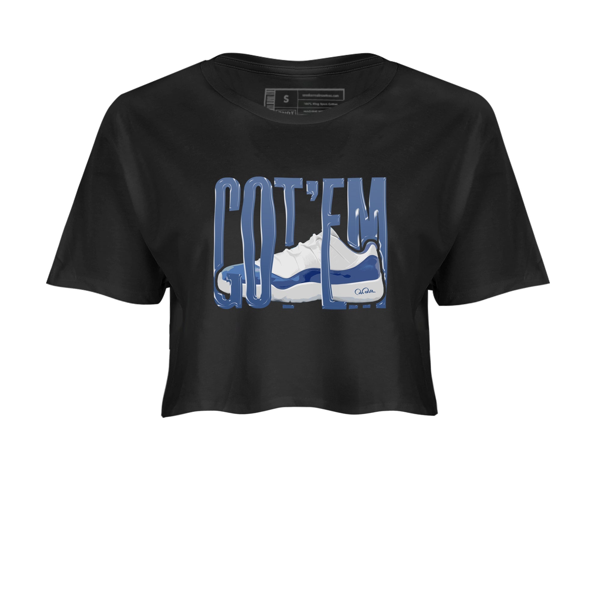 Wiggling Gotem snkmatch Women's Top - Air Jordan 11 Diffused Blue