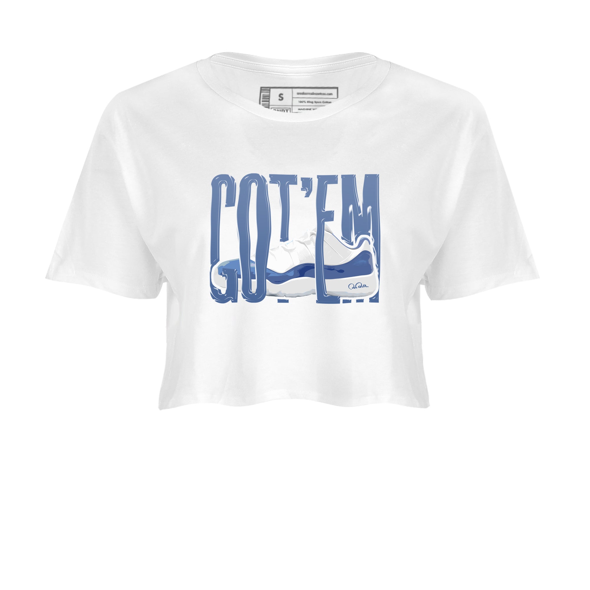Wiggling Gotem snkmatch Women's Top - Air Jordan 11 Diffused Blue