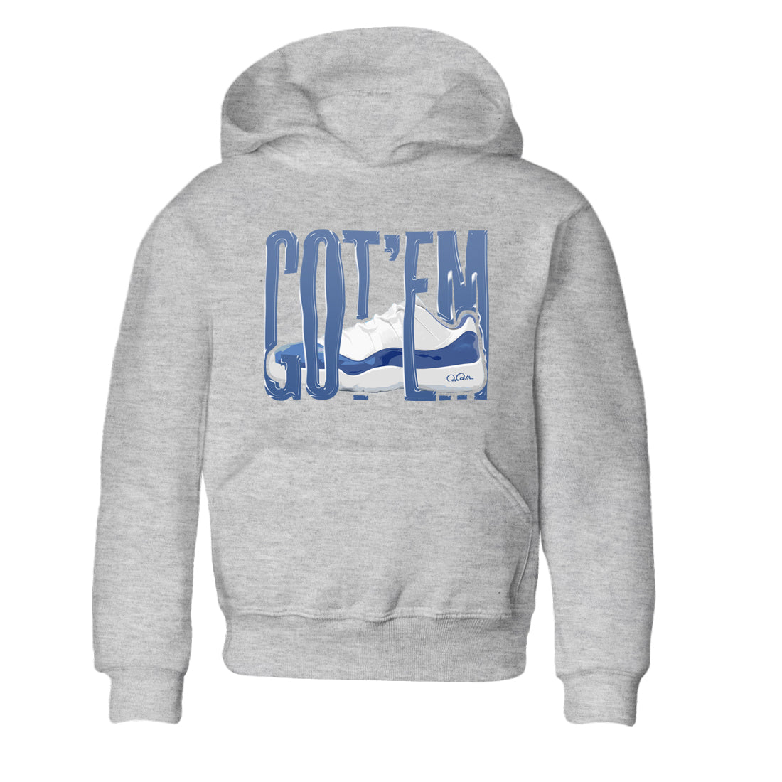 Wiggling Gotem snkmatch Tees Kids - Air Jordan 11 Diffused Blue