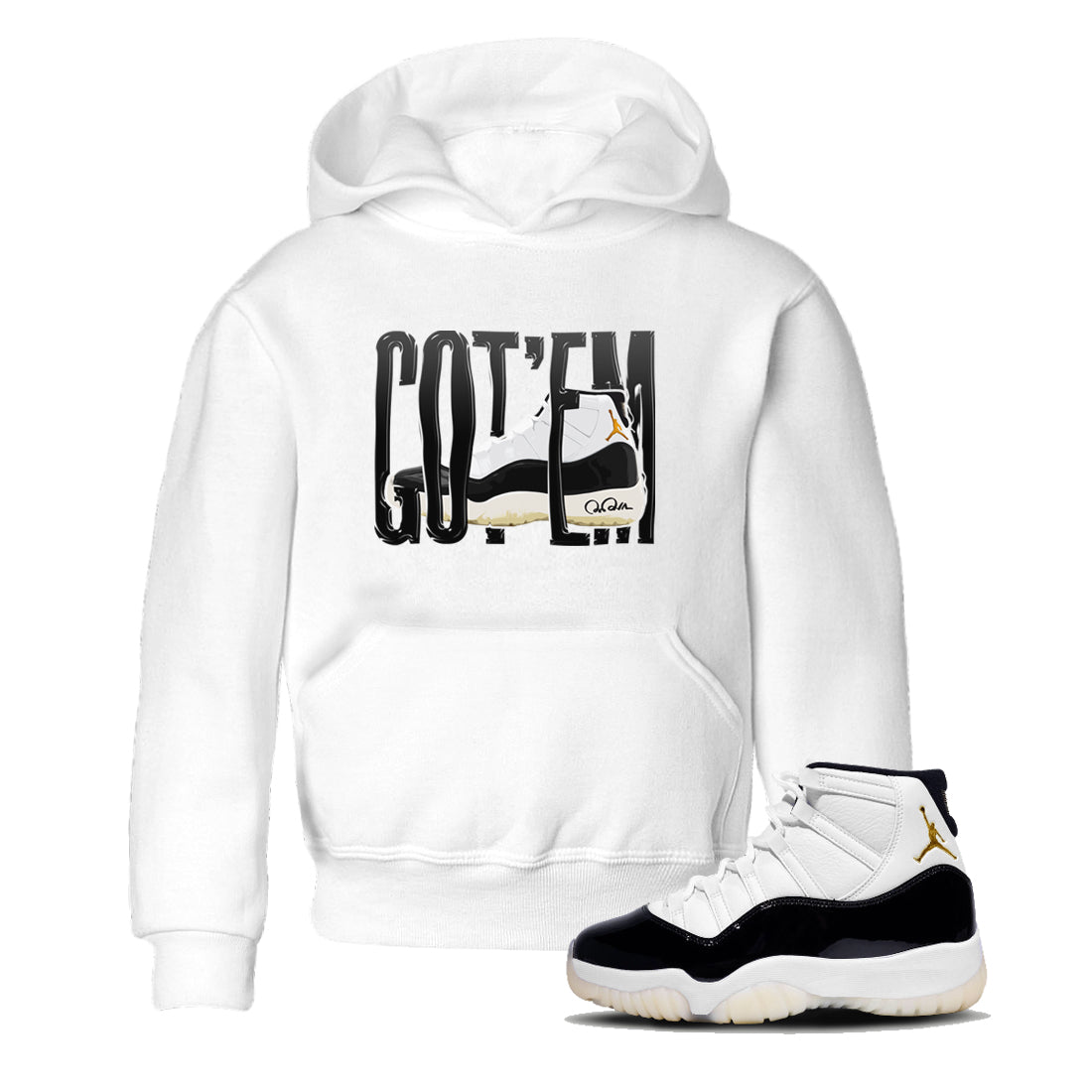 Wiggling Gotem snkmatch Tee Kids - Air Jordan 11 Gratitude