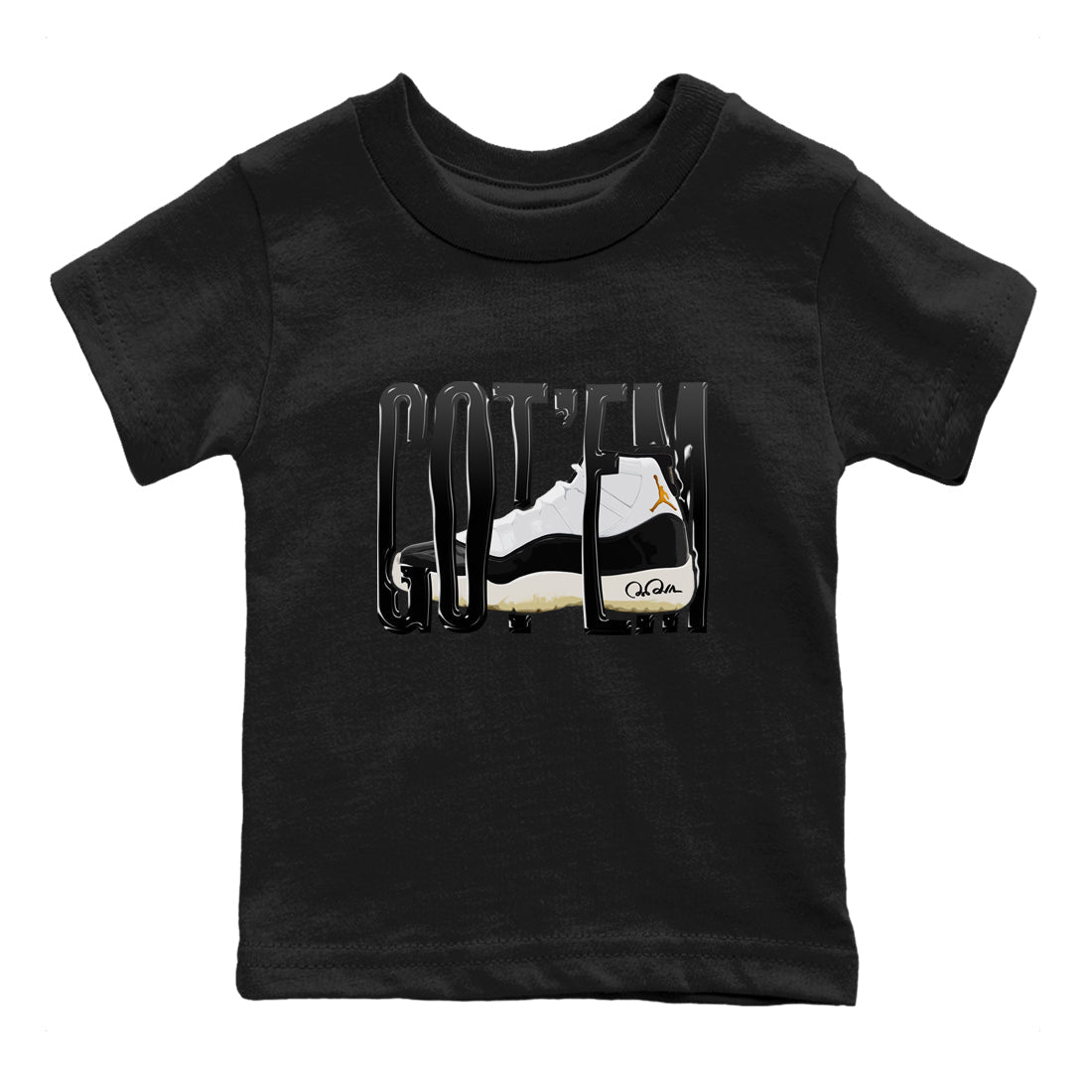 Wiggling Gotem snkmatch Tee Kids - Air Jordan 11 Gratitude