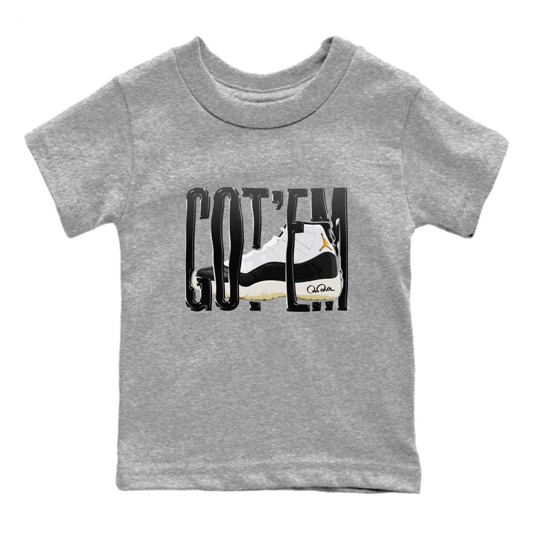 Wiggling Gotem snkmatch Tee Kids - Air Jordan 11 Gratitude