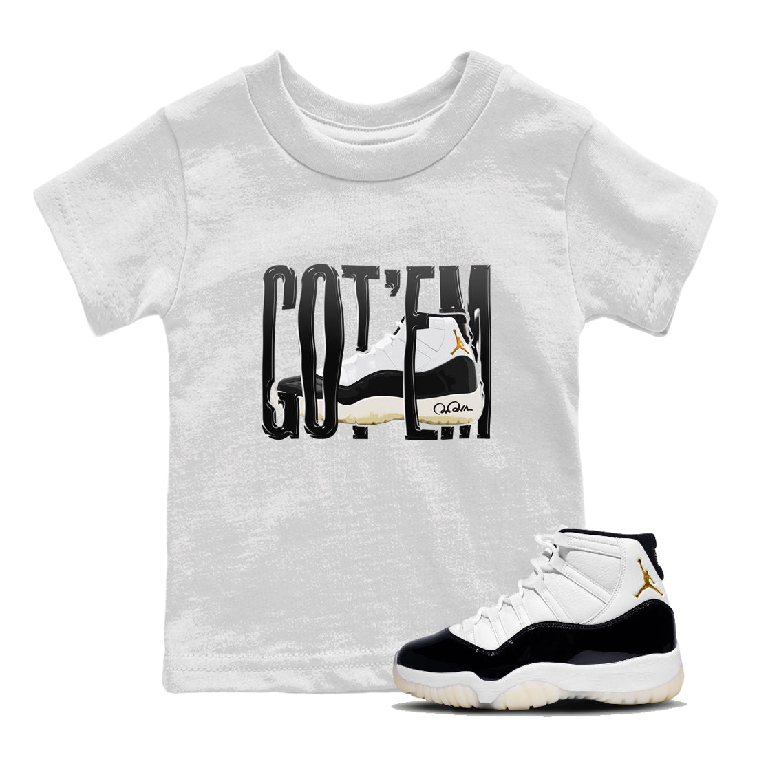 Wiggling Gotem snkmatch Tee Kids - Air Jordan 11 Gratitude
