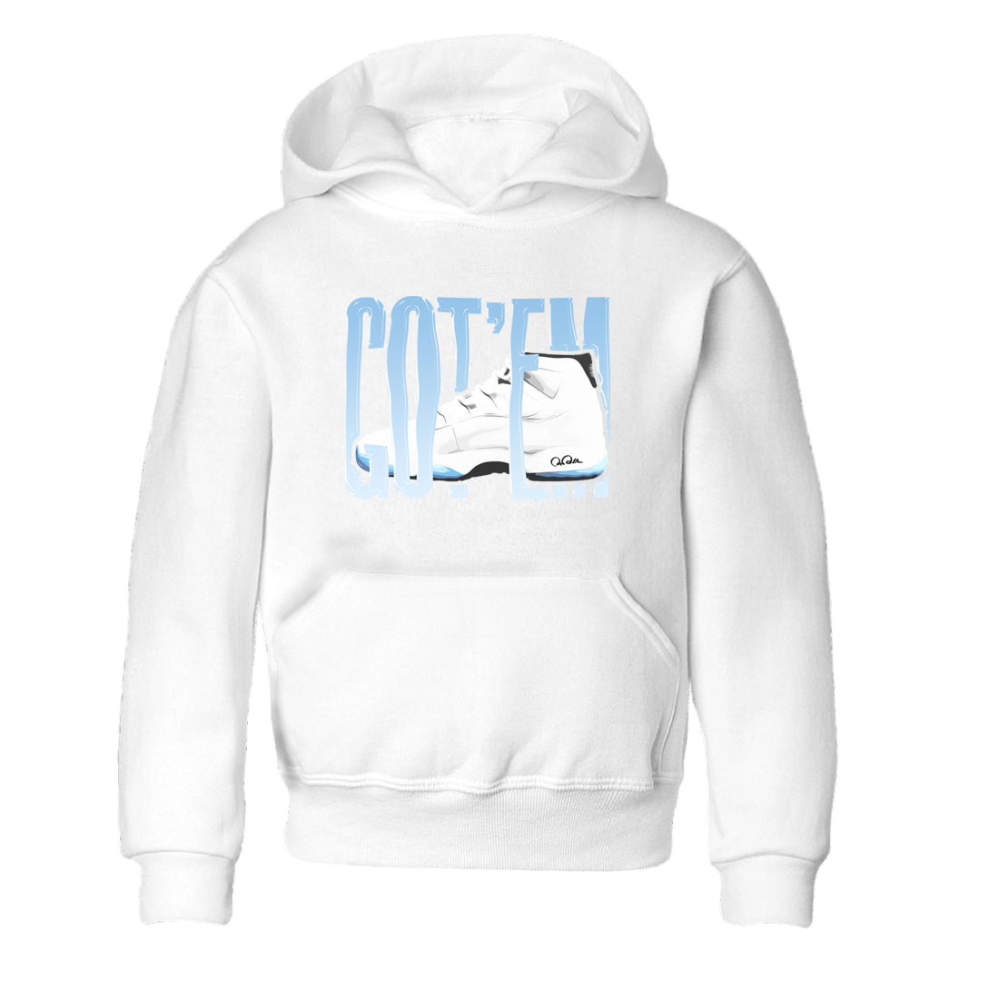 Wiggling Gotem snkmatch Tees Kids - Air Jordan 11 Legend Blue