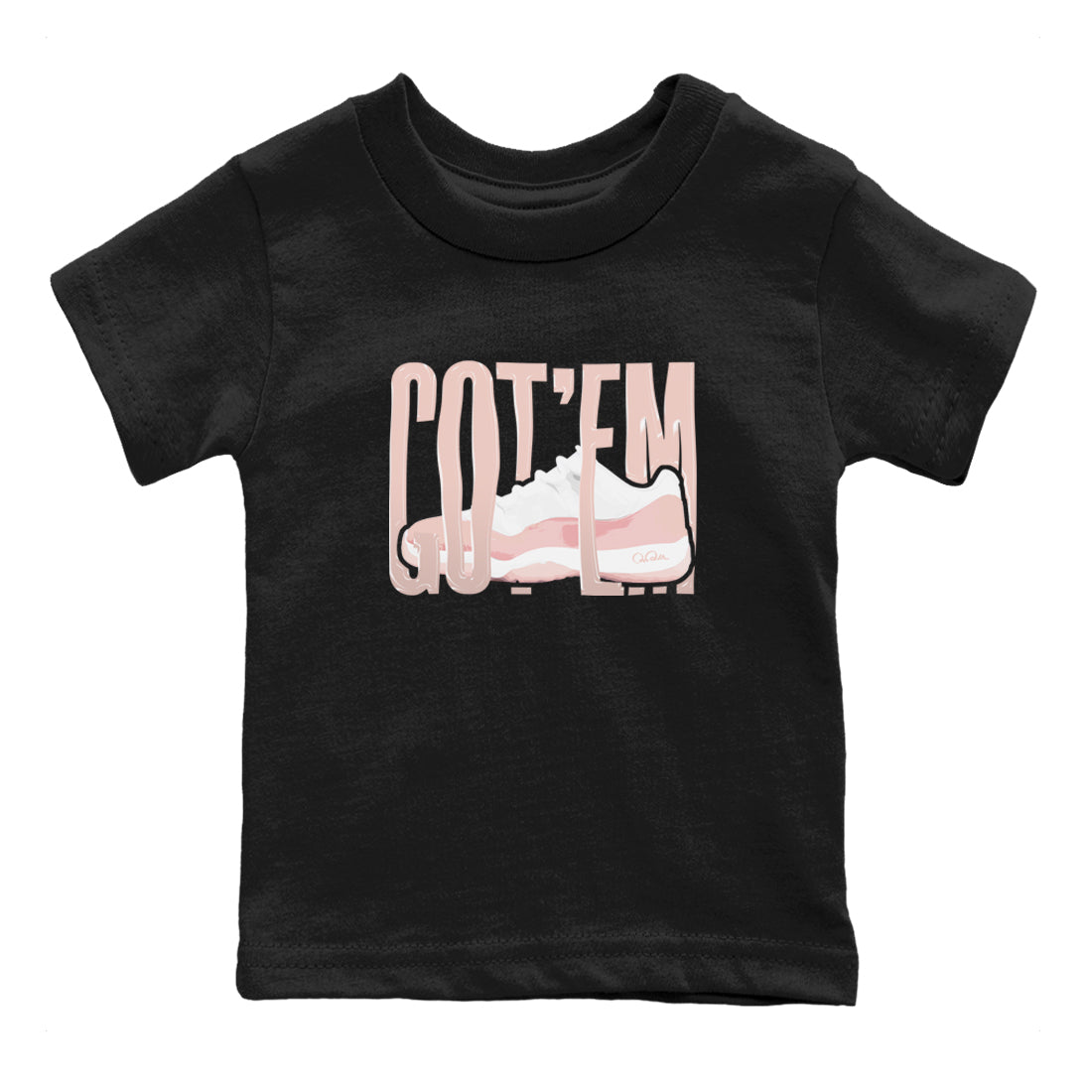 Wiggling Gotem snkmatch Tees Kids - Air Jordan 11 Legend Pink