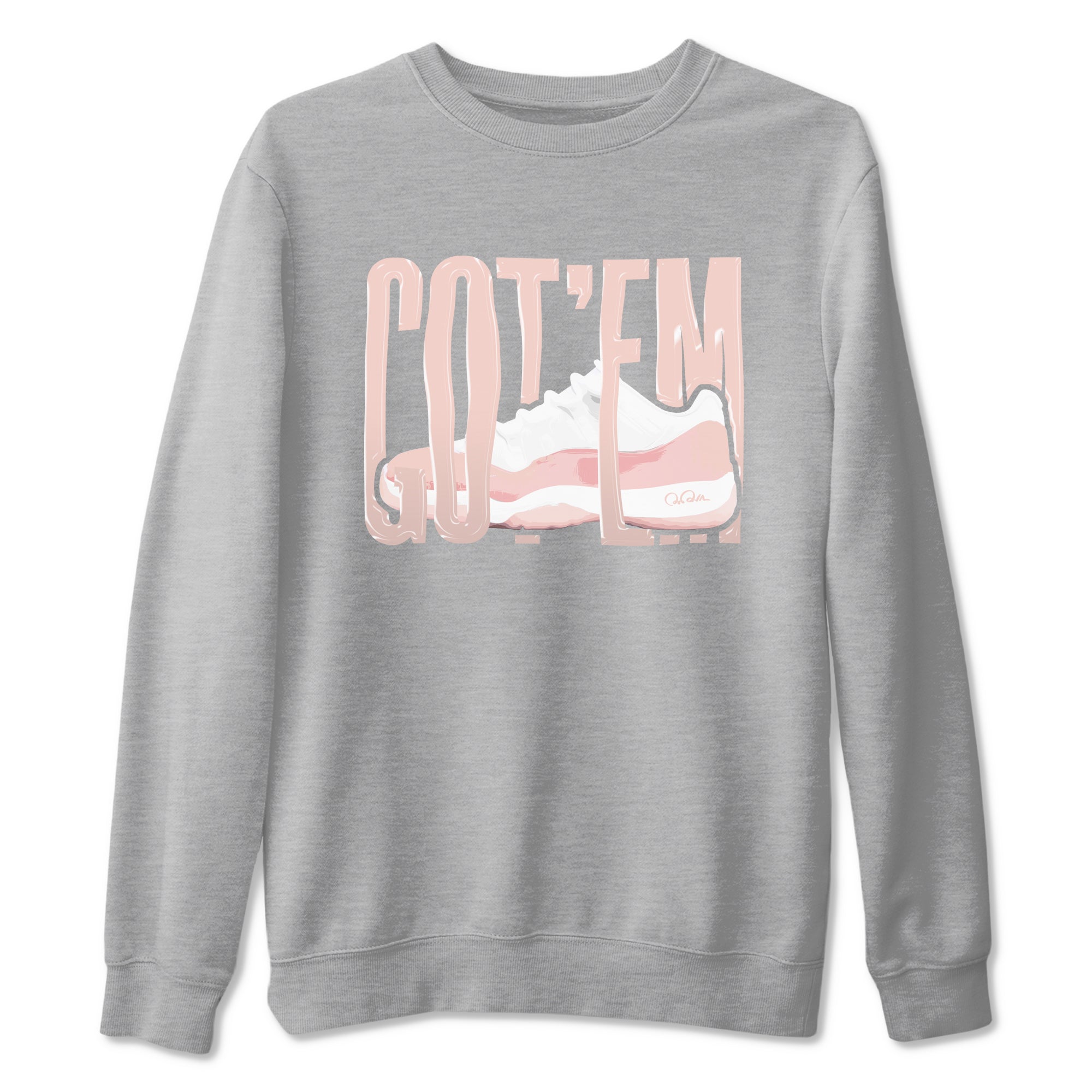 Wiggling Gotem snkmatch Tees - Air Jordan 11 Legend Pink