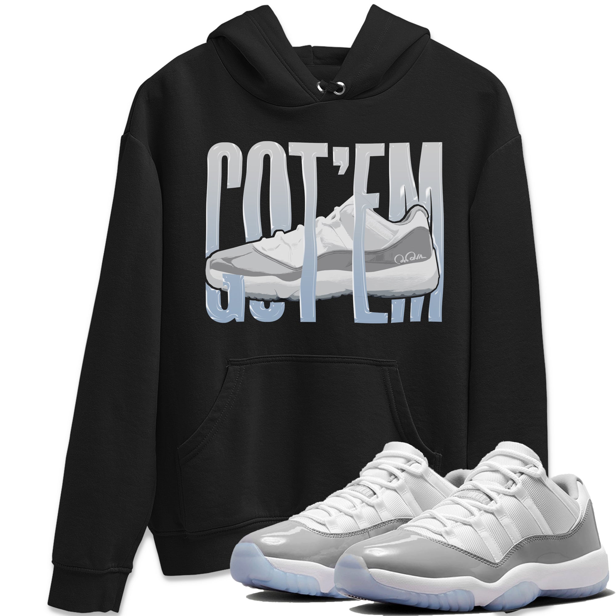 Wiggling Gotem Unisex Tops - Air Jordan 11 White Cement