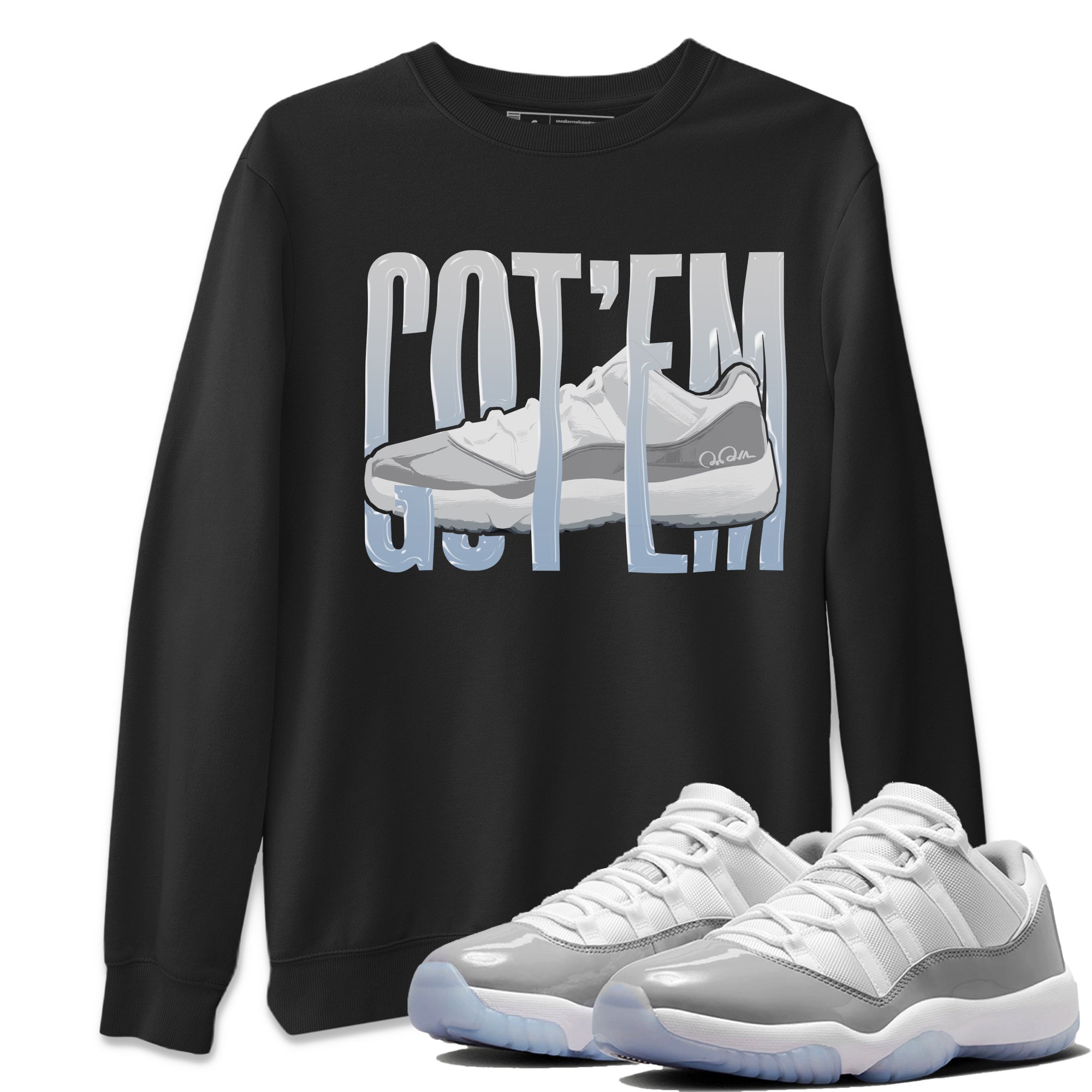 Wiggling Gotem Unisex Tops - Air Jordan 11 White Cement