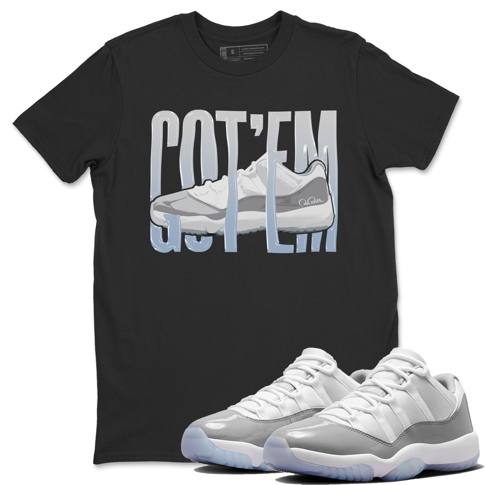 Wiggling Gotem Unisex Tops - Air Jordan 11 White Cement