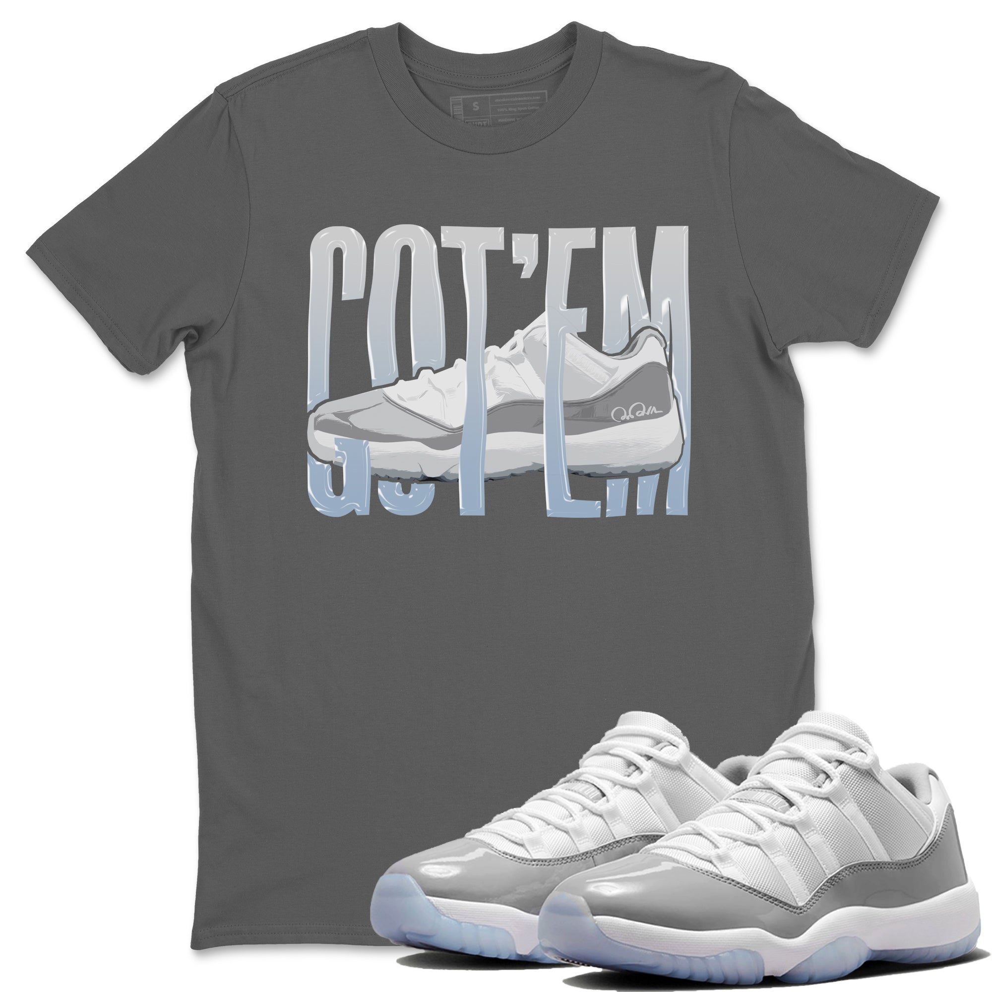 Wiggling Gotem Unisex Tops - Air Jordan 11 White Cement