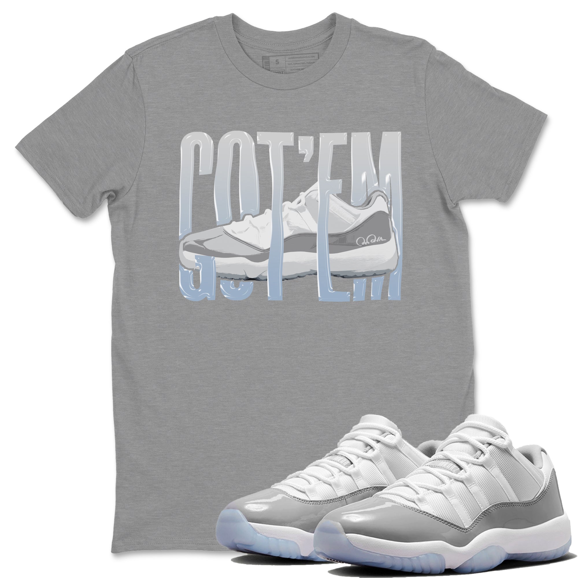 Wiggling Gotem Unisex Tops - Air Jordan 11 White Cement