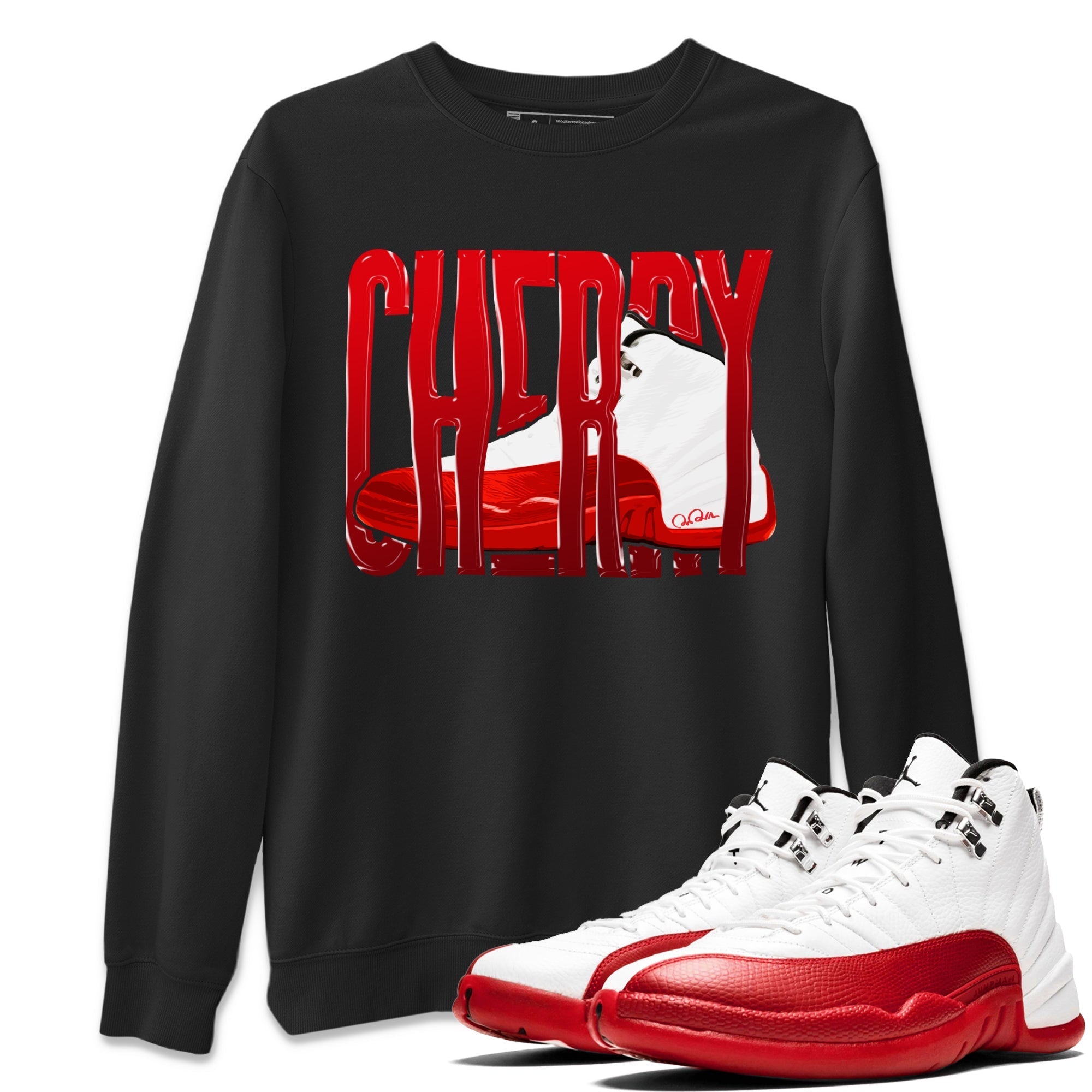 Wiggling Gotem Unisex Tops - Air Jordan 12 Cherry