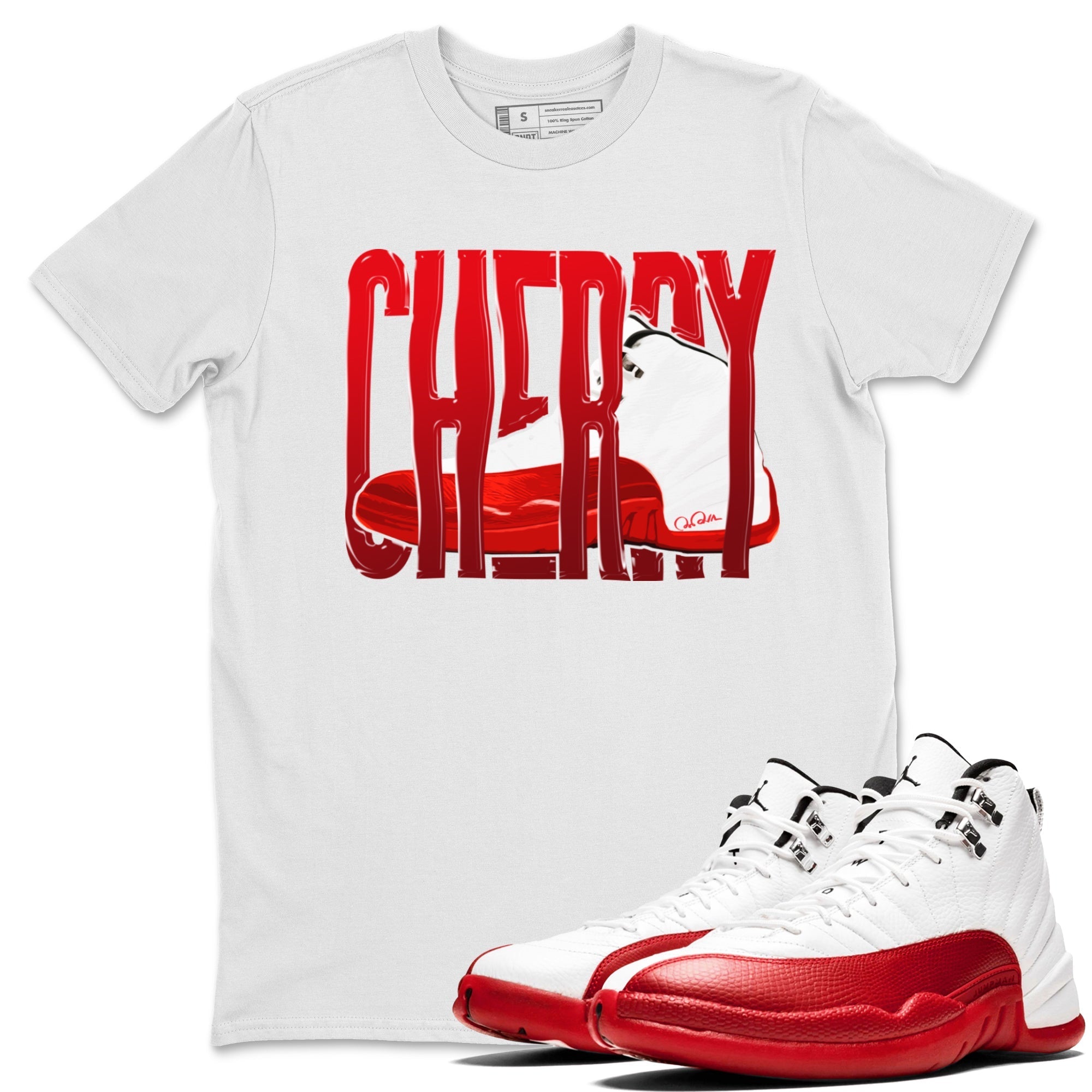 Wiggling Gotem Unisex Tops - Air Jordan 12 Cherry