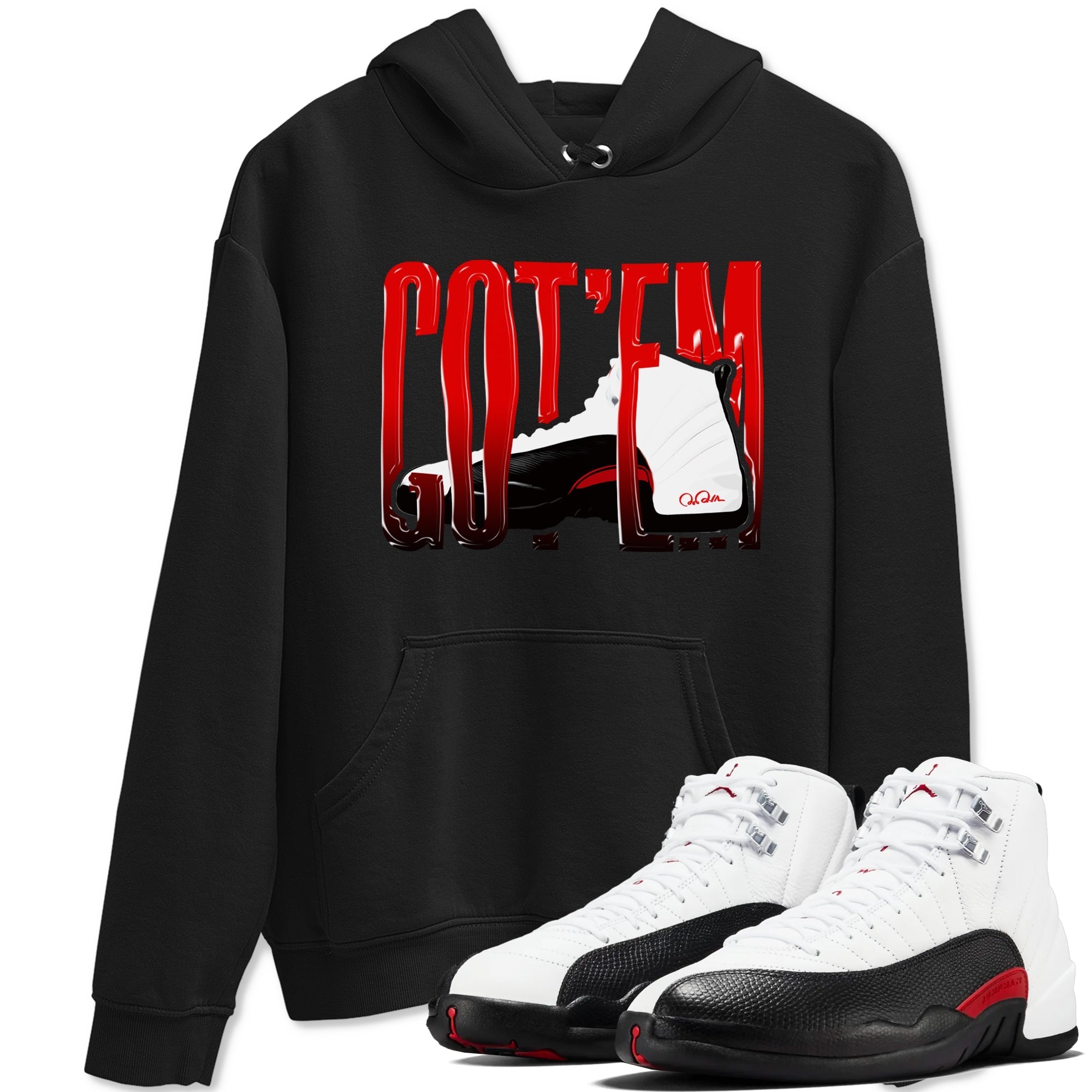Wiggling Gotem snkmatch Tees - Air Jordan 12 Taxi Flip