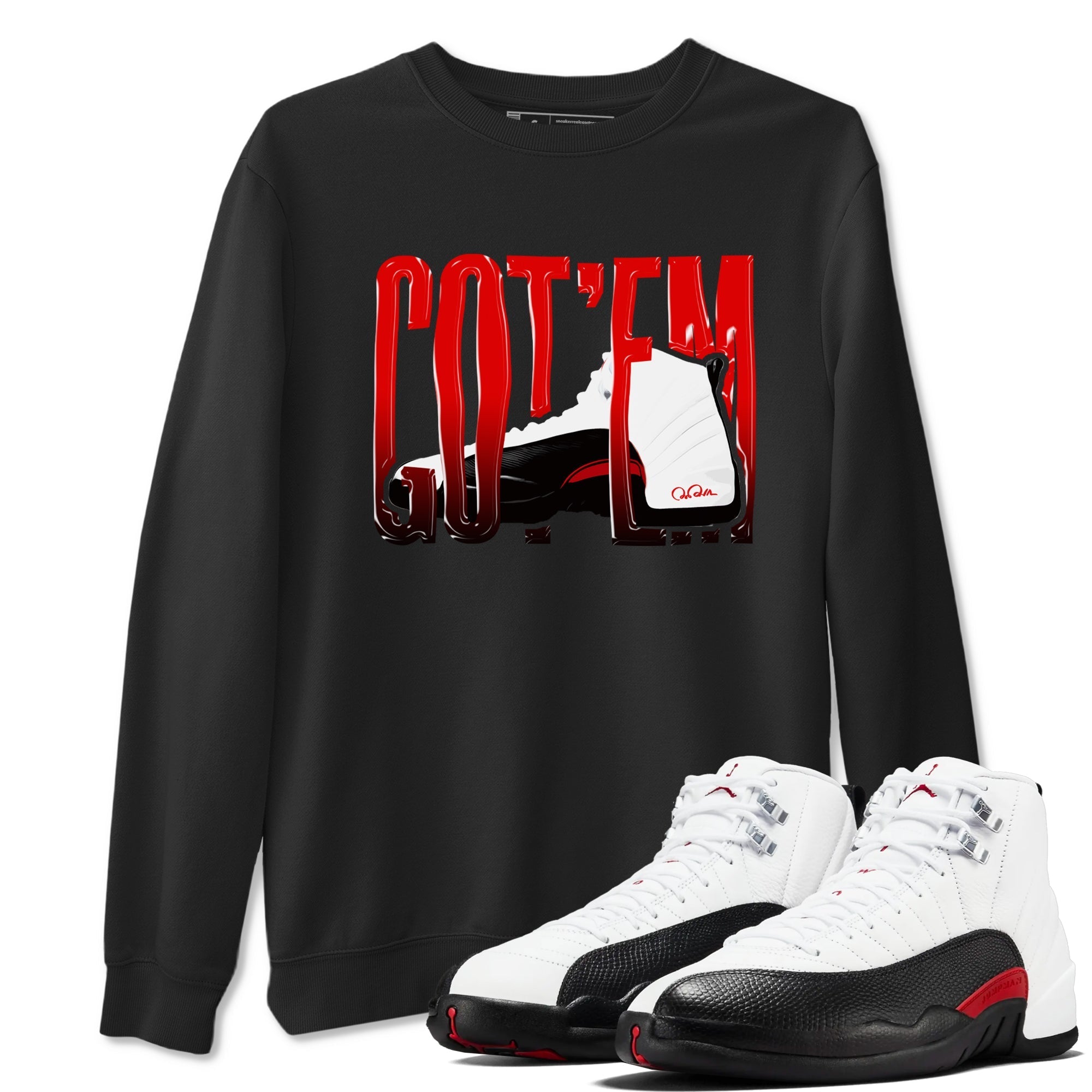 Wiggling Gotem snkmatch Tees - Air Jordan 12 Taxi Flip